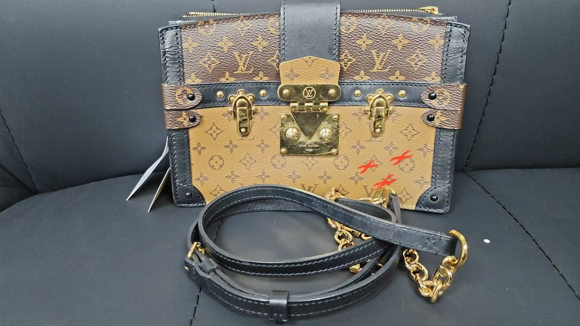 Trunk Clutch, Monogram Reverse — view 5