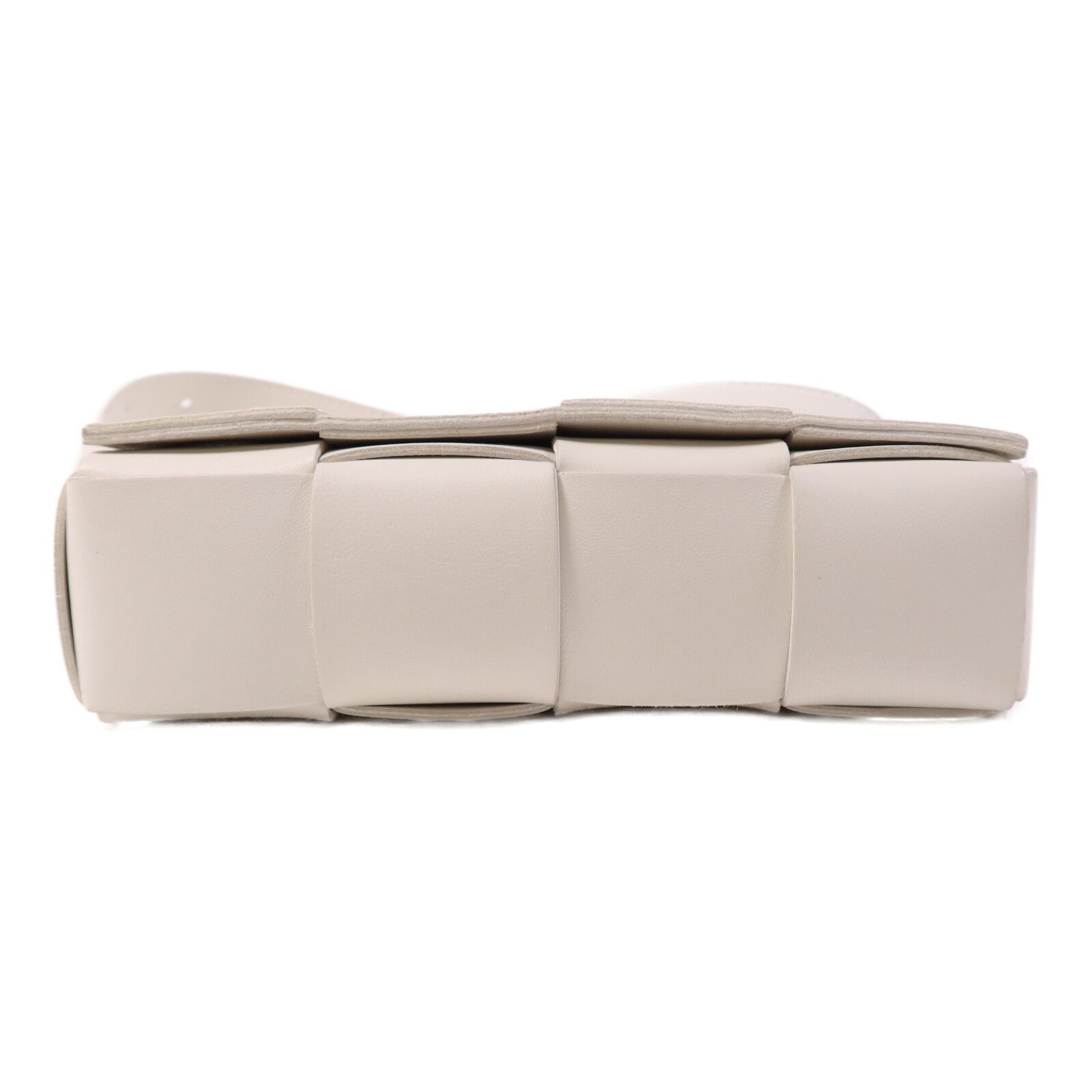 Cowhide Leather Cassette Bag Shoulder Back Bag White Calfskin (cowhide) — view 4