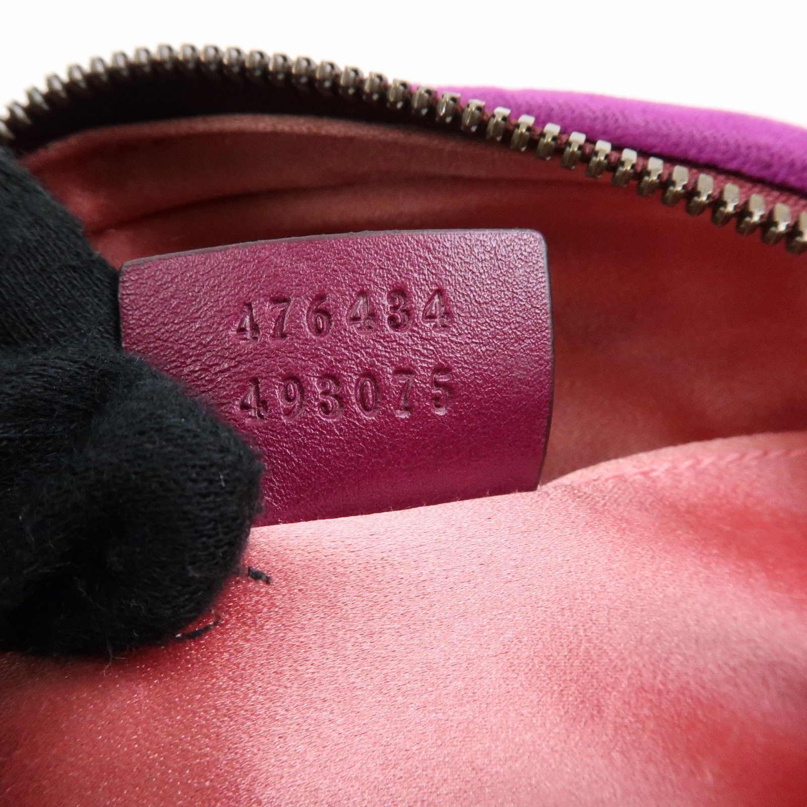 GG Marmont Double G Velvet Leather Waist Pouch Body Bag 476434 — view 23
