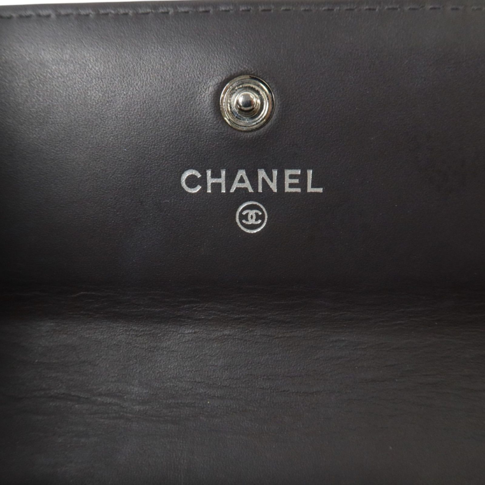 Gray Patent Crinkled Texture Calfskin Continental Wallet — view 6