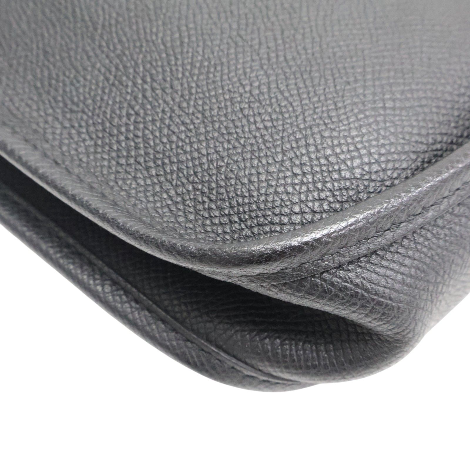 Evelyne 16 Shoulder Bag Noir Black Epsom Leather A Stamp — view 12