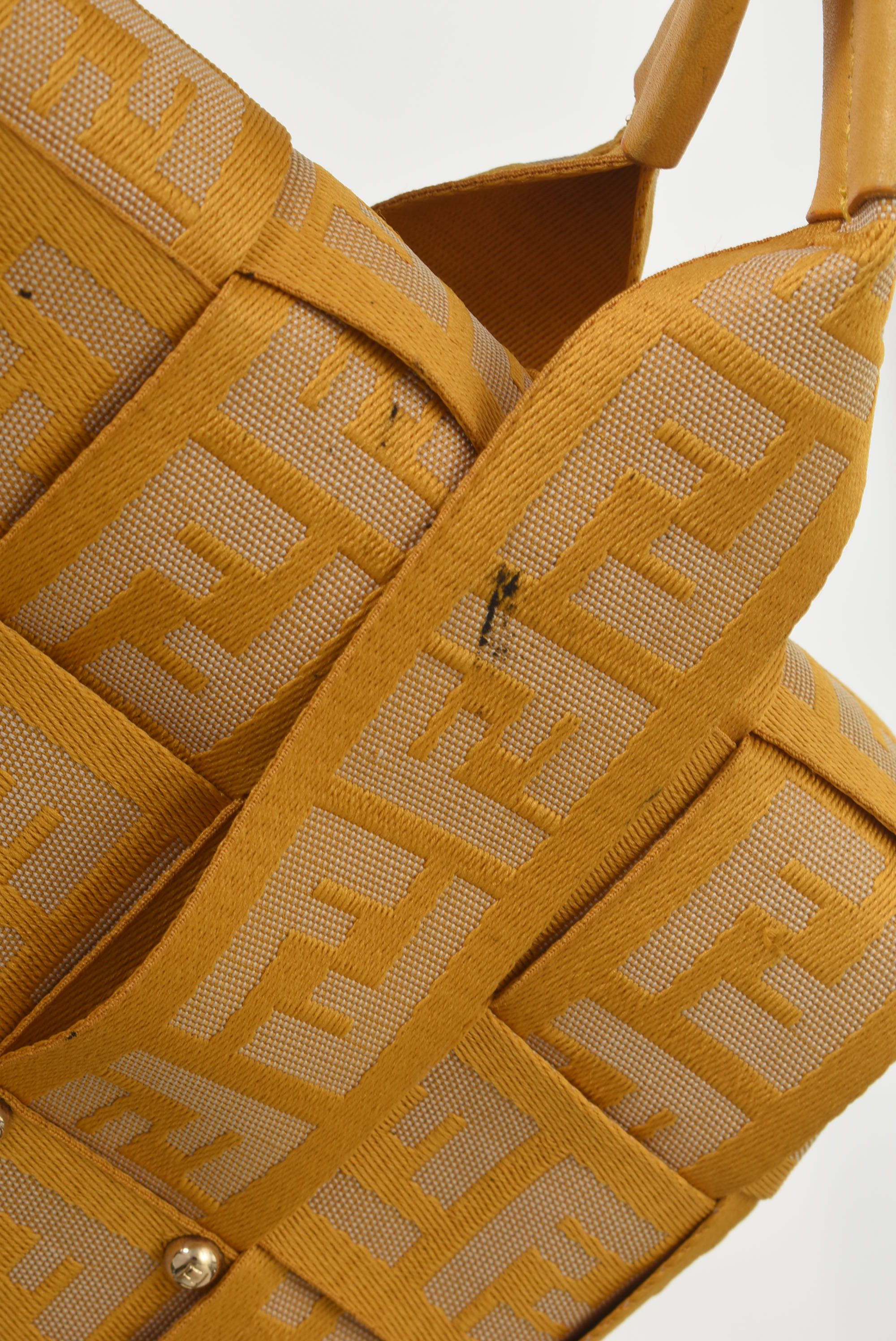 Belt Hand Bag Yellow, Zucca Nylon — view 6