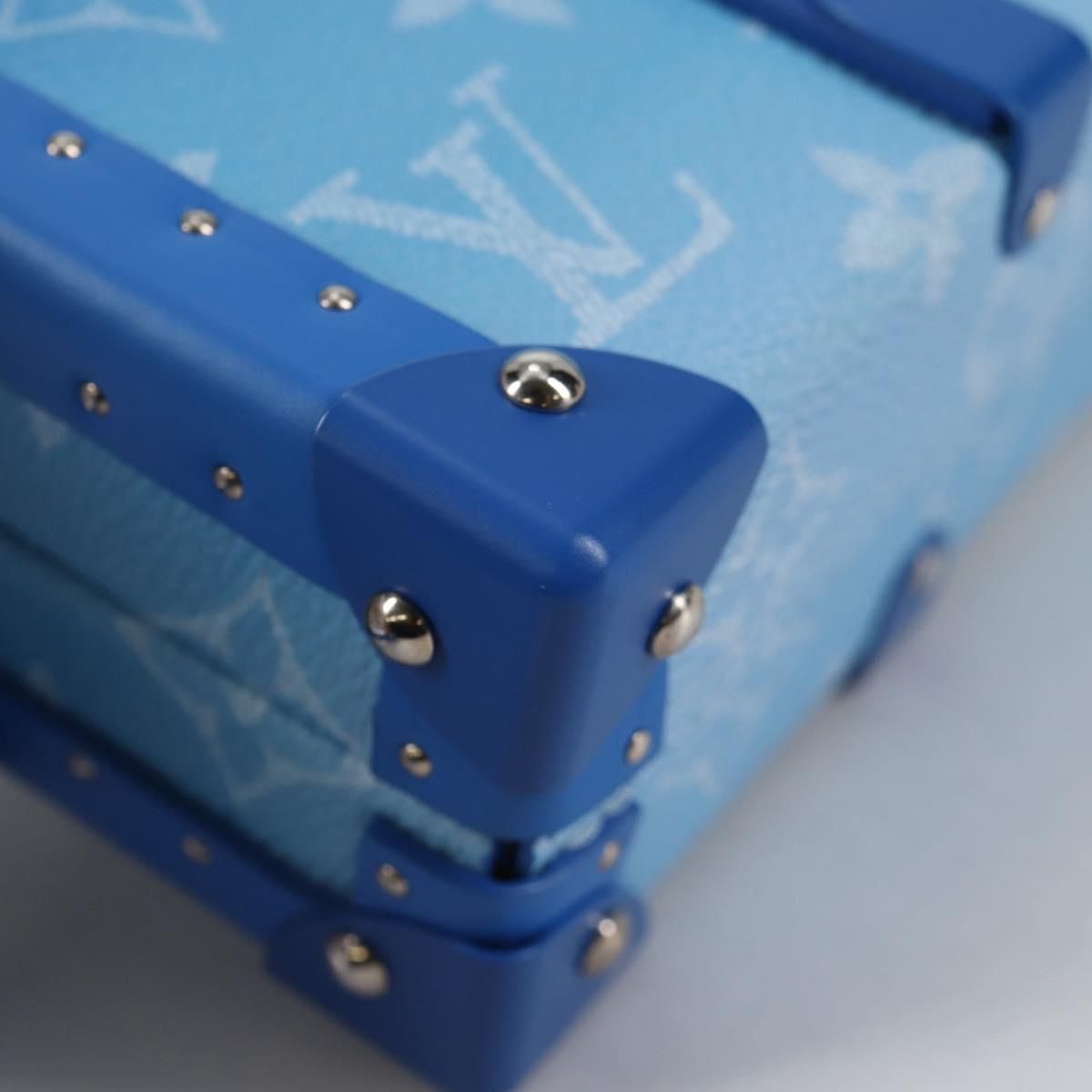 Clouds Trunk Clutch Blue White M 20403 Auth, Blue — view 15