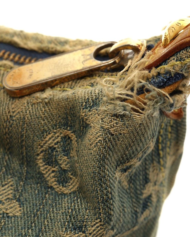 Monogram Denim Baggy PM Bag — view 7