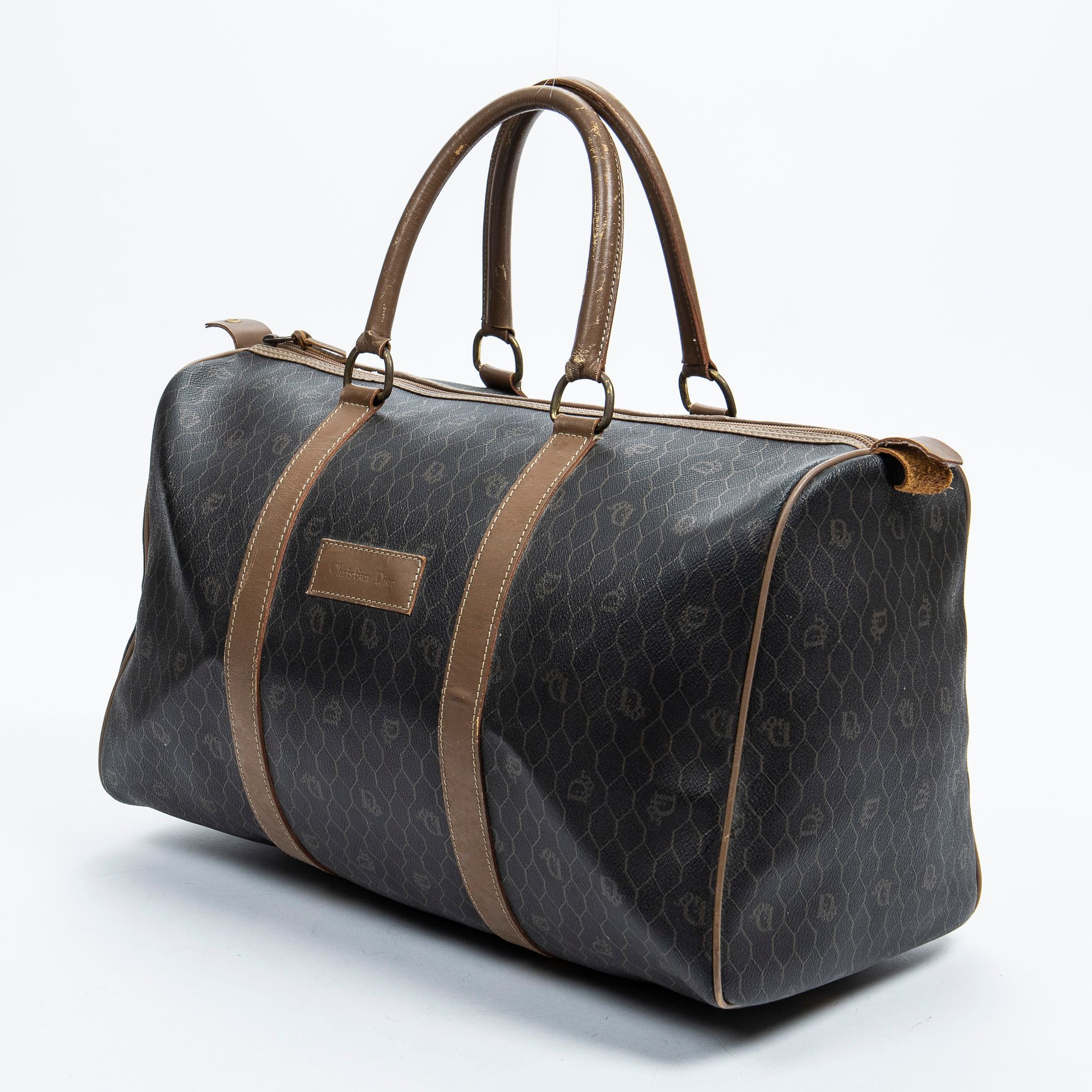 Boston Duffle Bag  Honeycomb Coated Canvas — view 2