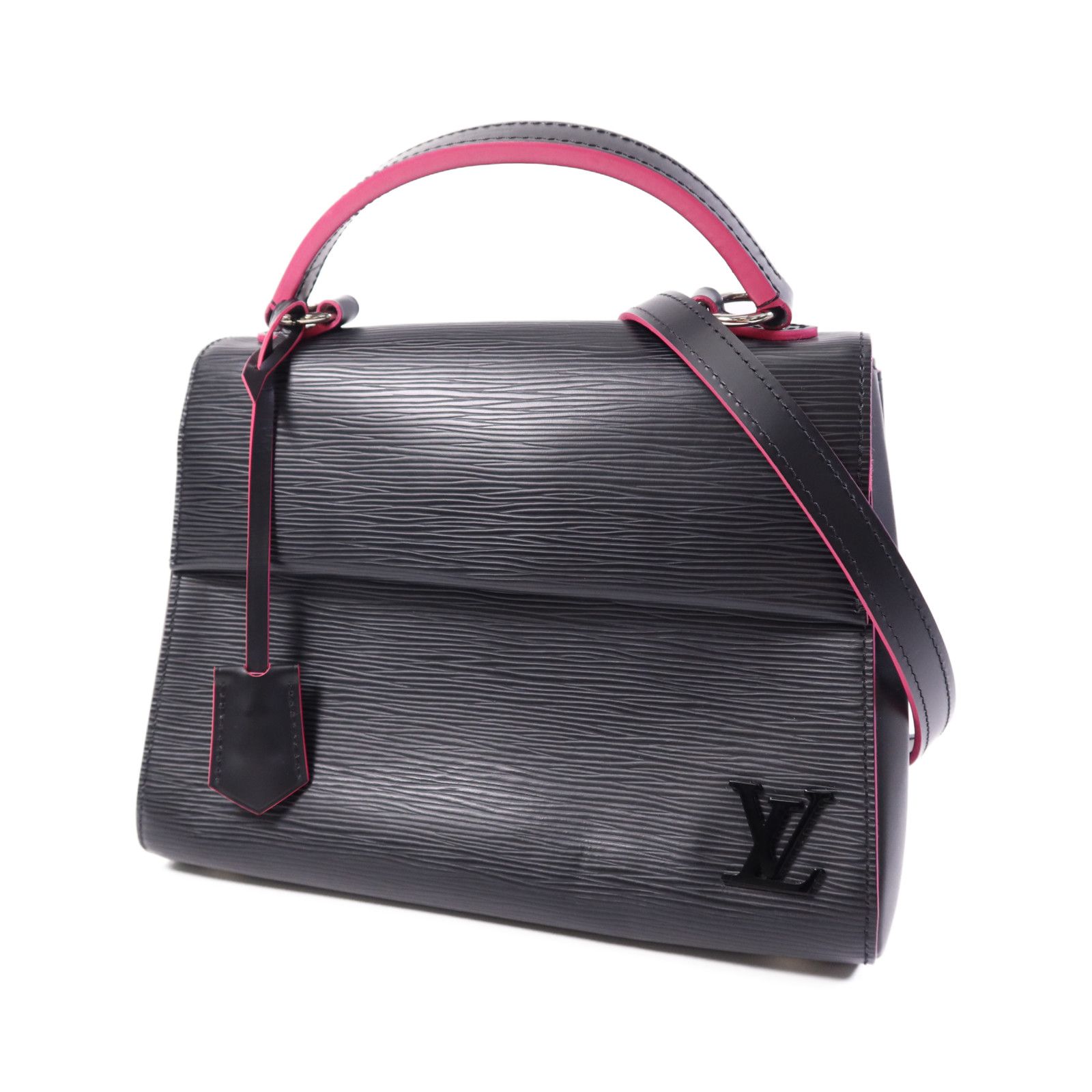 Epi Cluny Bb Ginko Hand-hound Shoulder Bag Black Pink Black/pink 2way Shoulder Bag M 54167 — view 3