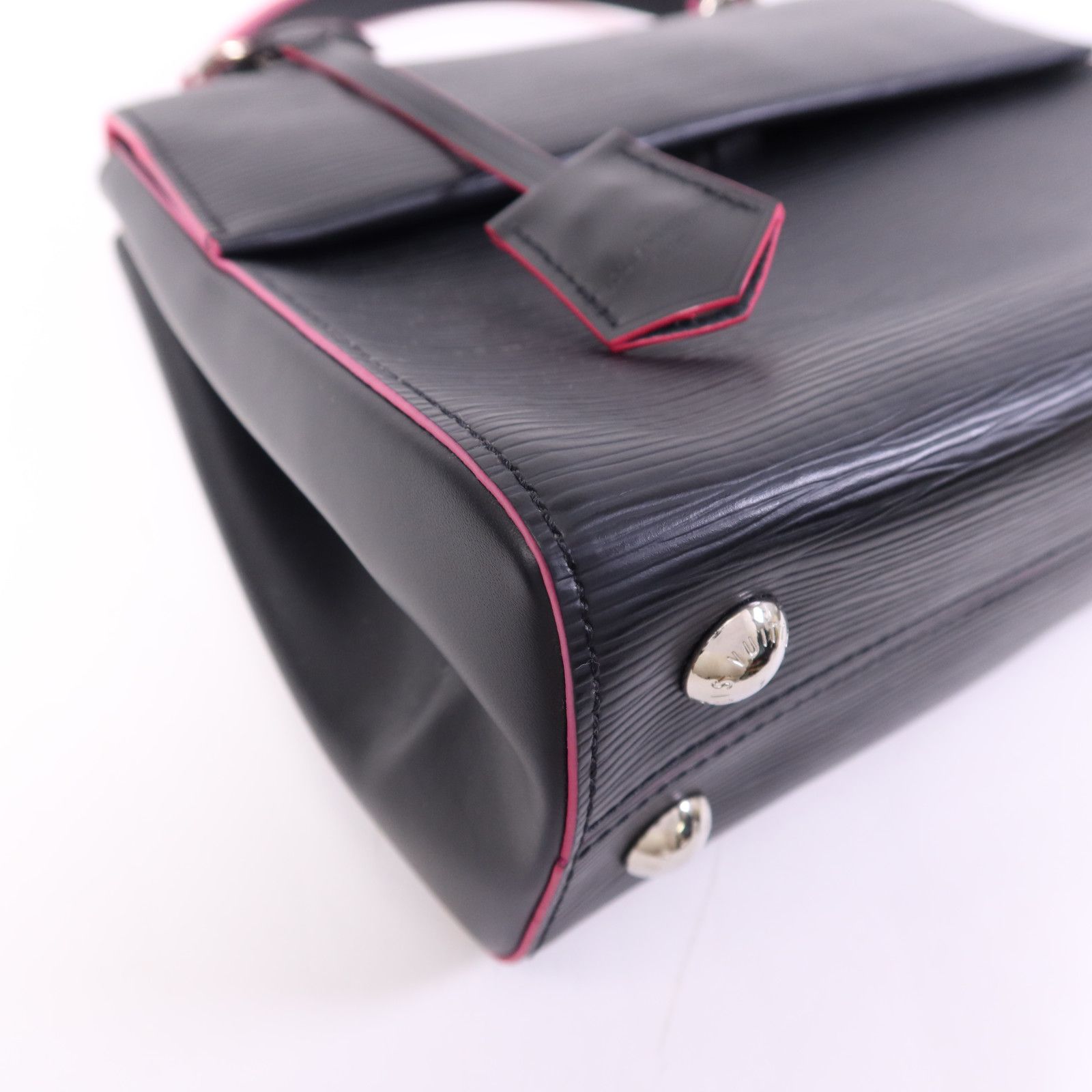 Epi Cluny Bb Ginko Hand-hound Shoulder Bag Black Pink Black/pink 2way Shoulder Bag M 54167 — view 6