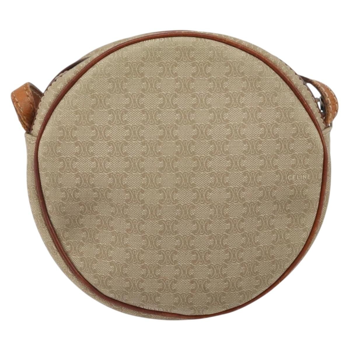 Macadam Canvas Shoulder Bag Pvc Beige Auth — view 2