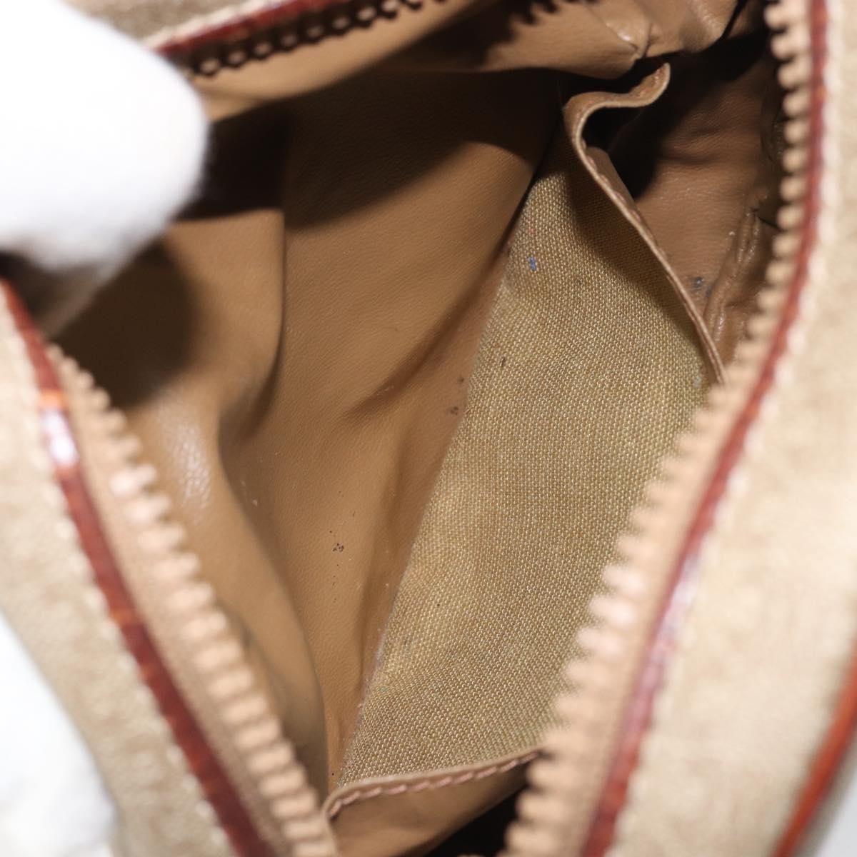 Macadam Canvas Shoulder Bag Pvc Beige Auth — view 11