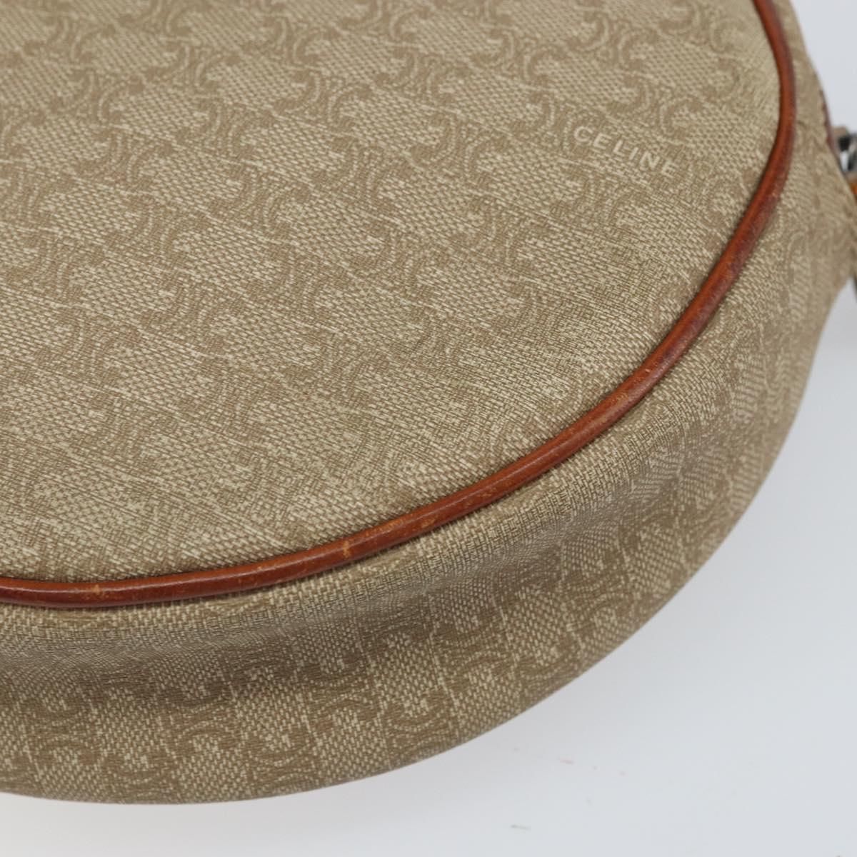 Macadam Canvas Shoulder Bag Pvc Beige Auth — view 16