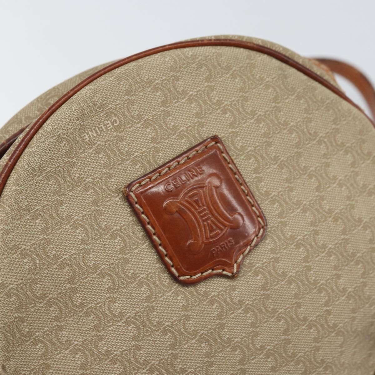 Macadam Canvas Shoulder Bag Pvc Beige Auth — view 18