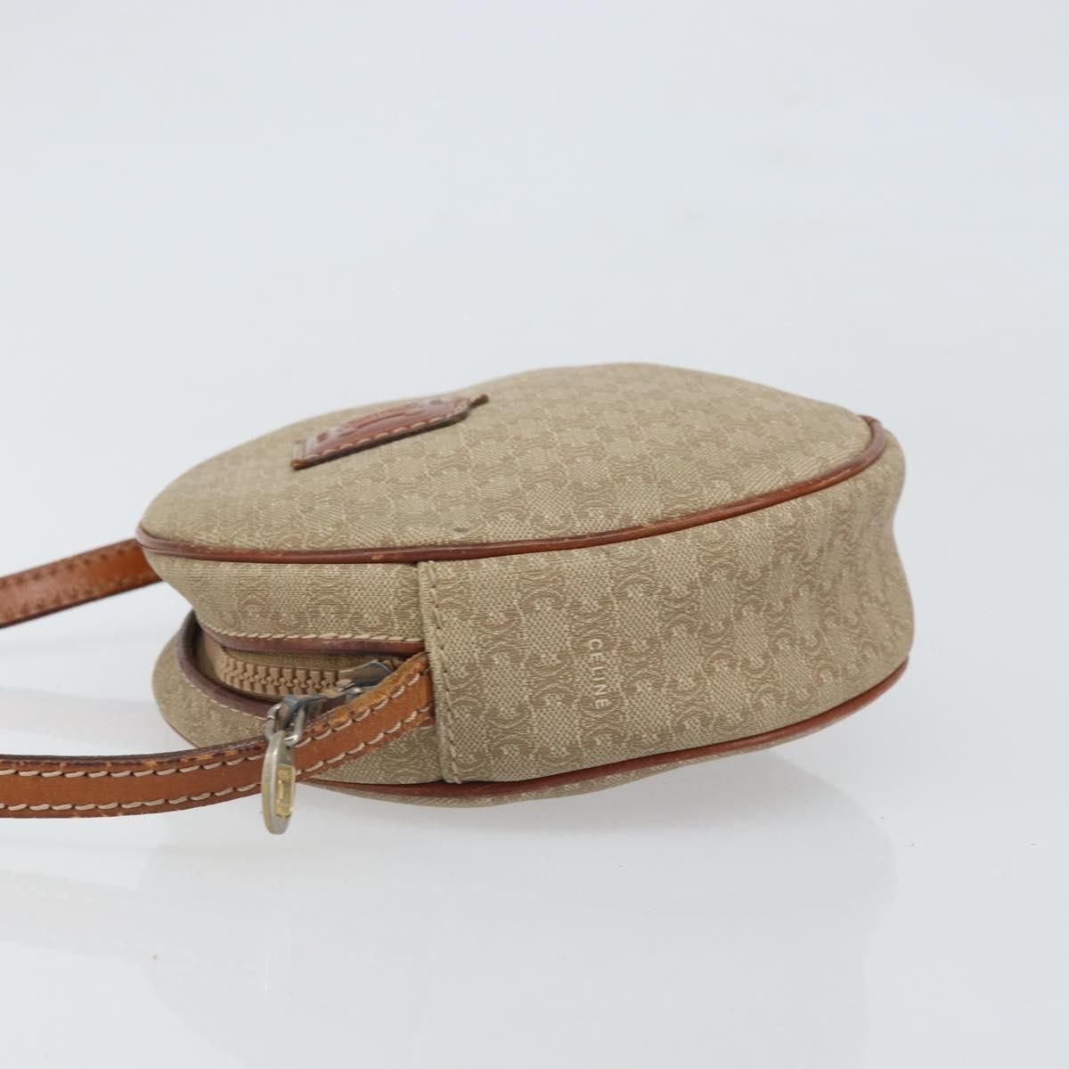 Macadam Canvas Shoulder Bag Pvc Beige Auth — view 4