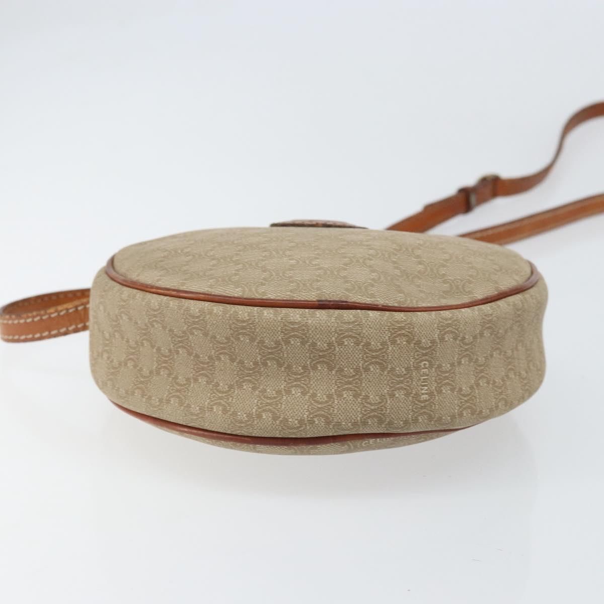 Macadam Canvas Shoulder Bag Pvc Beige Auth — view 5