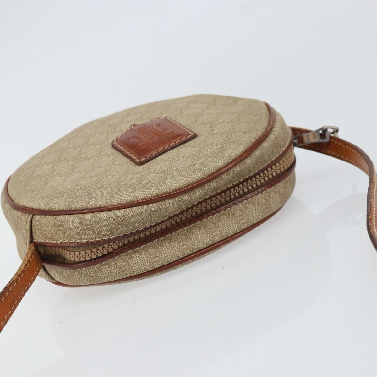 Macadam Canvas Shoulder Bag Pvc Beige Auth — view 6