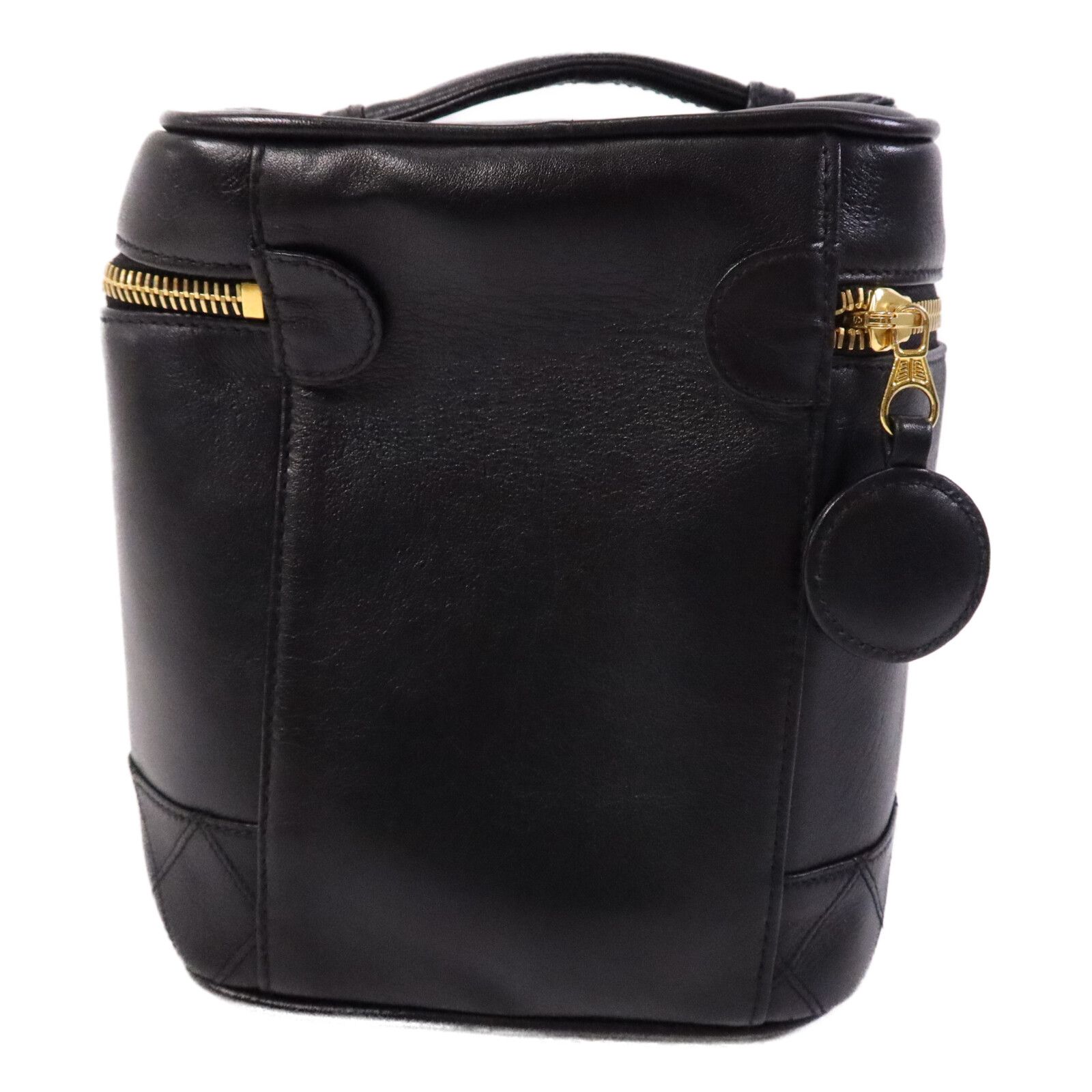 Vertical Vintage Vanity Case, Black — view 2