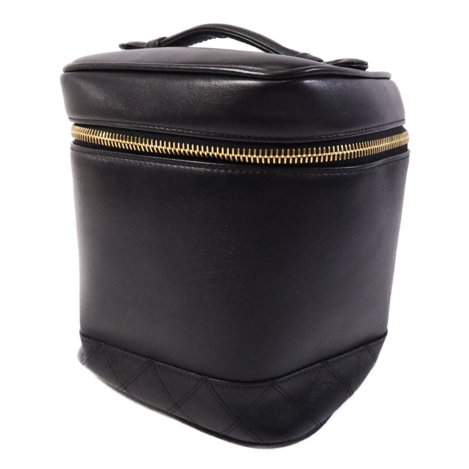 Vertical Vintage Vanity Case, Black — view 3