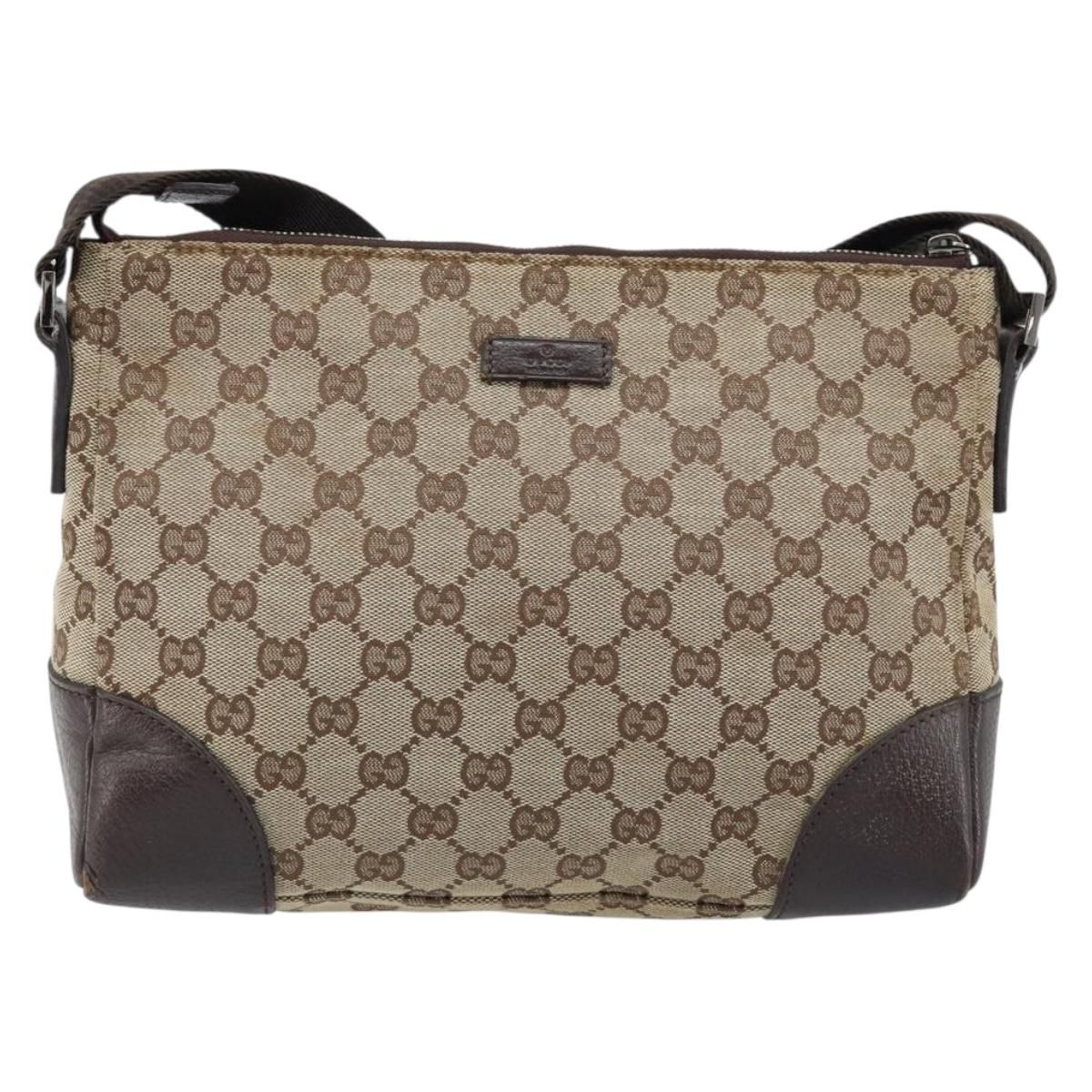 Shoulder Bag Beige Silver 114273 Auth, Neutral — view 13