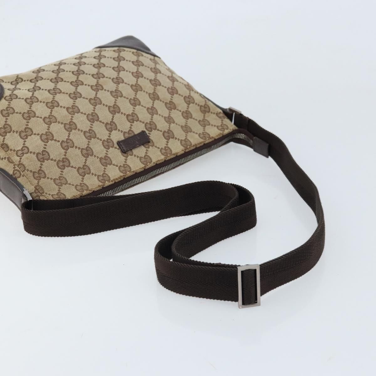 Shoulder Bag Beige Silver 114273 Auth, Neutral — view 7