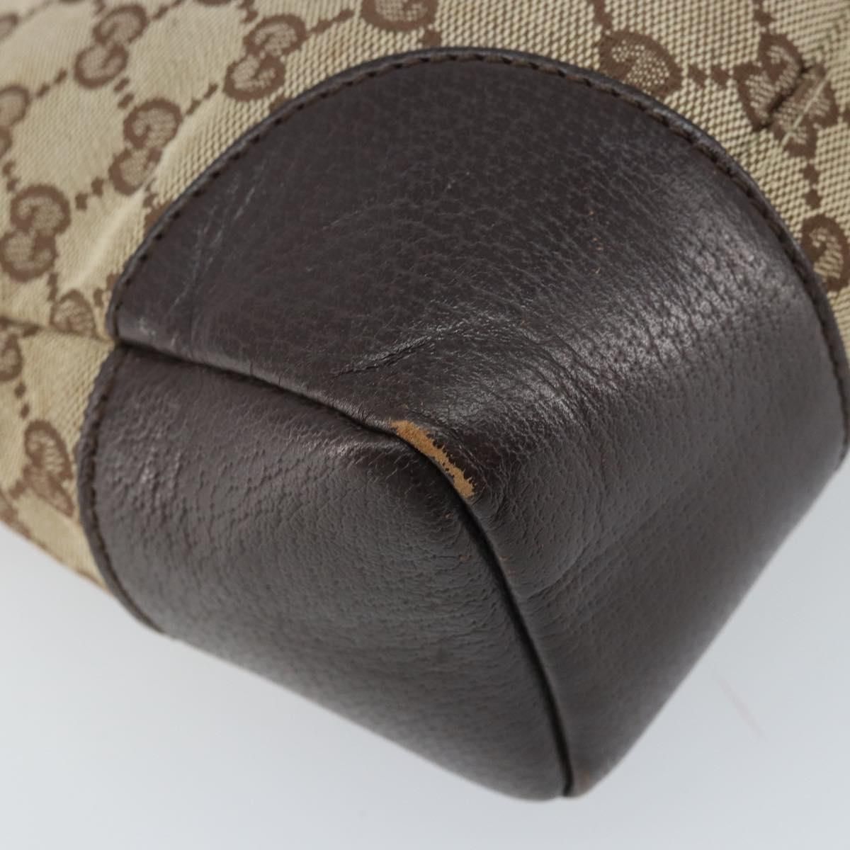 Shoulder Bag Beige Silver 114273 Auth, Neutral — view 8
