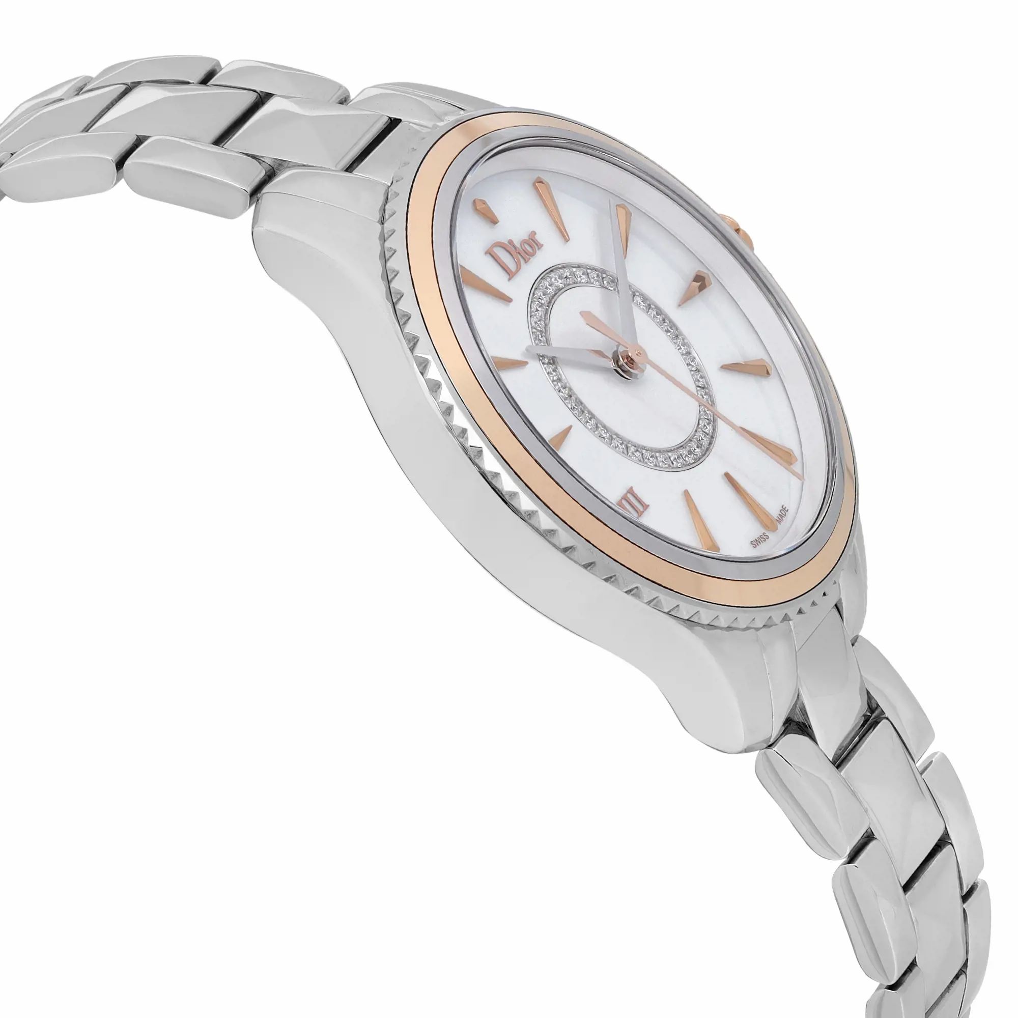 Christian Dior VIII Montaigne Steel Diamond MOP Dial Ladies CD1521I0M001 — view 4