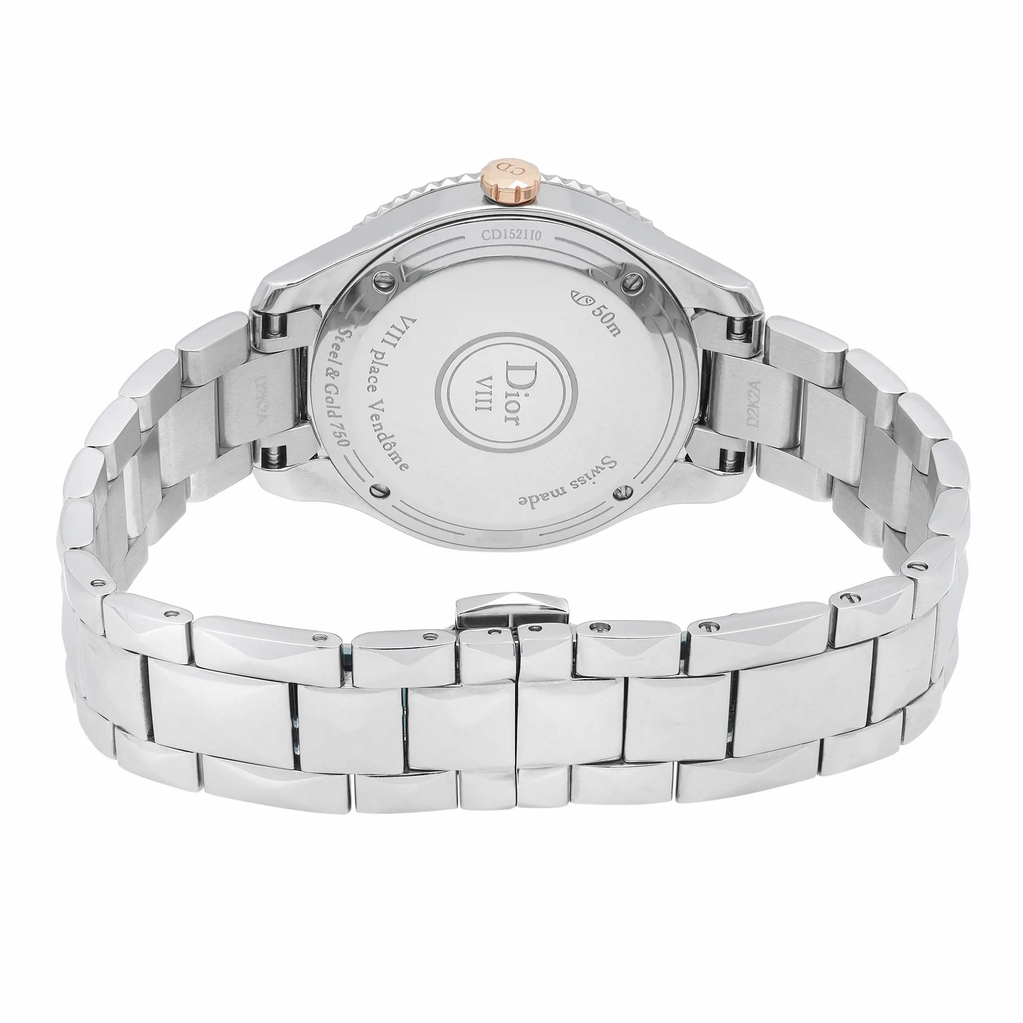 Christian Dior VIII Montaigne Steel Diamond MOP Dial Ladies CD1521I0M001 — view 5
