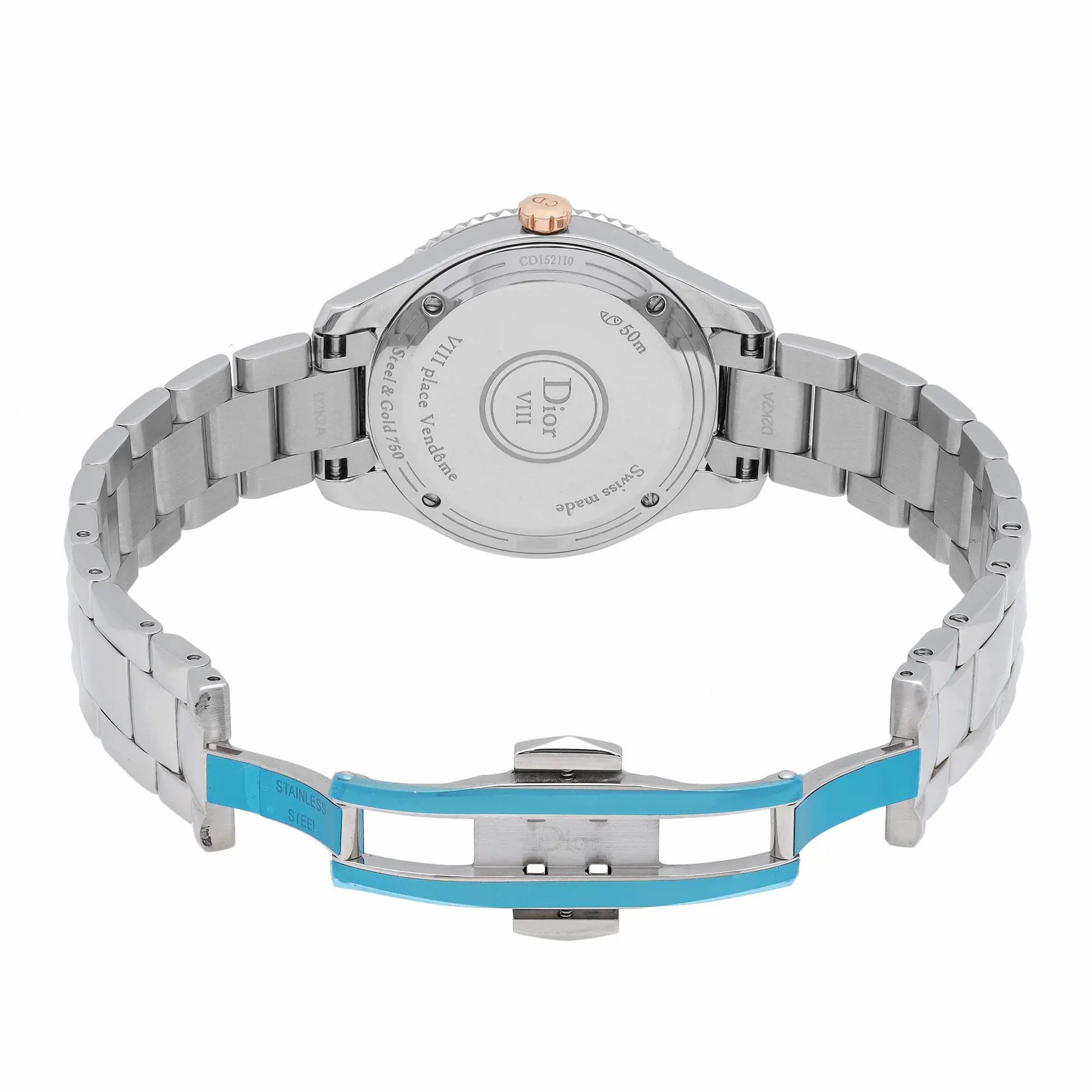 Christian Dior VIII Montaigne Steel Diamond MOP Dial Ladies CD1521I0M001 — view 6