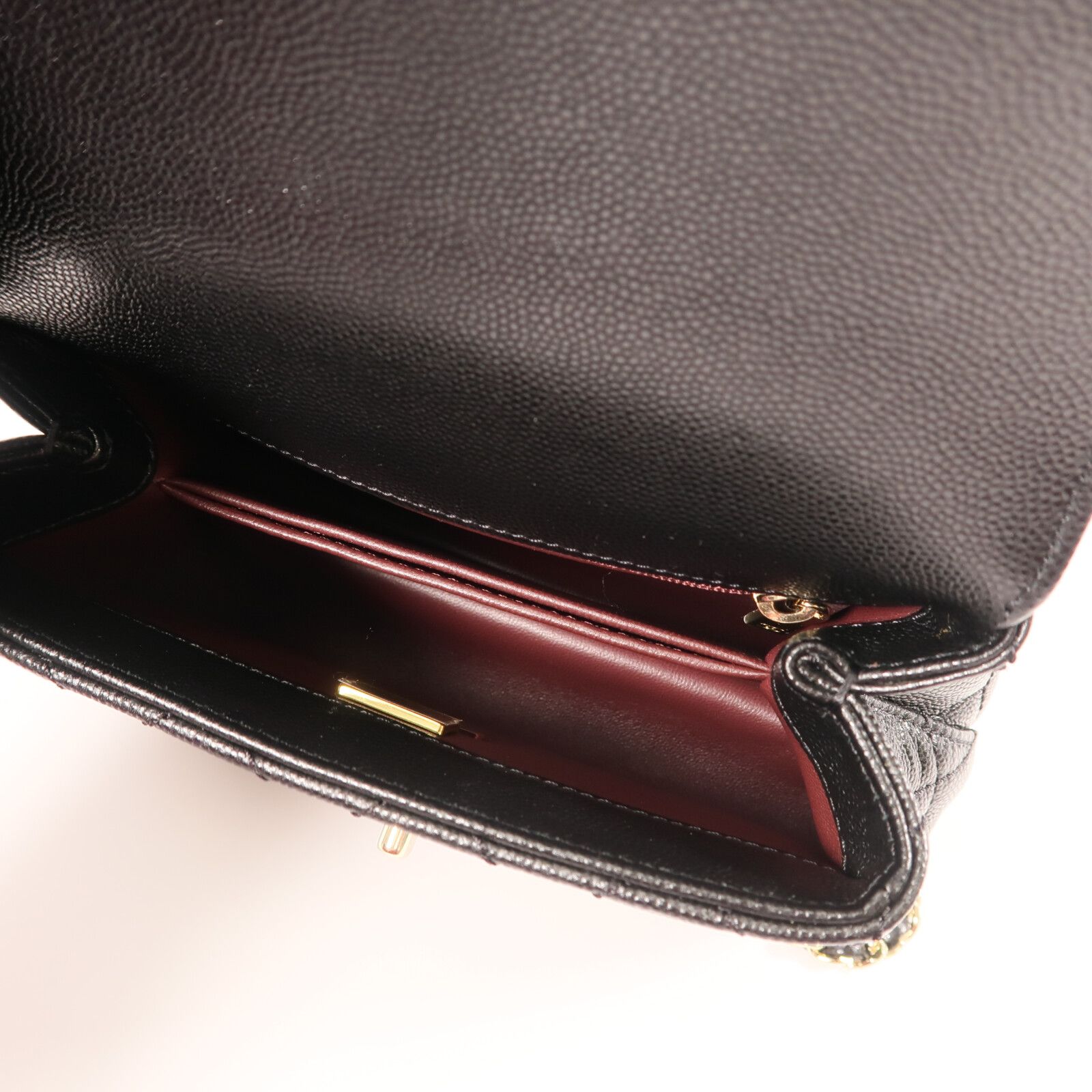Caviar Extra Mini Coco Handle Flap Bag w/GHW-Box-Dustbag — view 13
