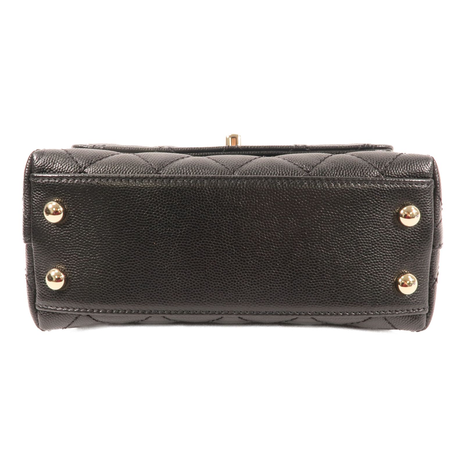Caviar Extra Mini Coco Handle Flap Bag w/GHW-Box-Dustbag — view 5