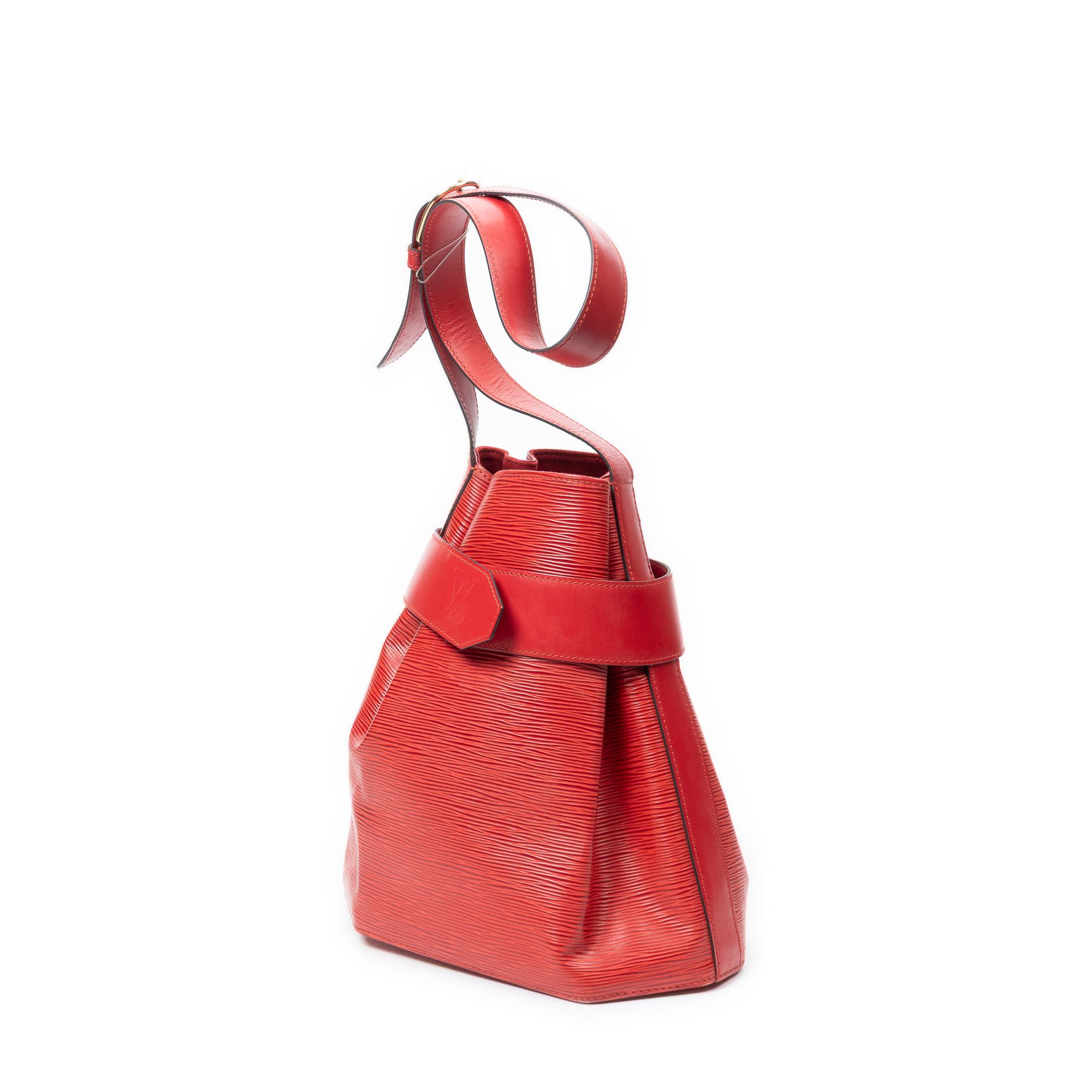 Sac D'Epaule PM Red Epi Golden Brass — view 2