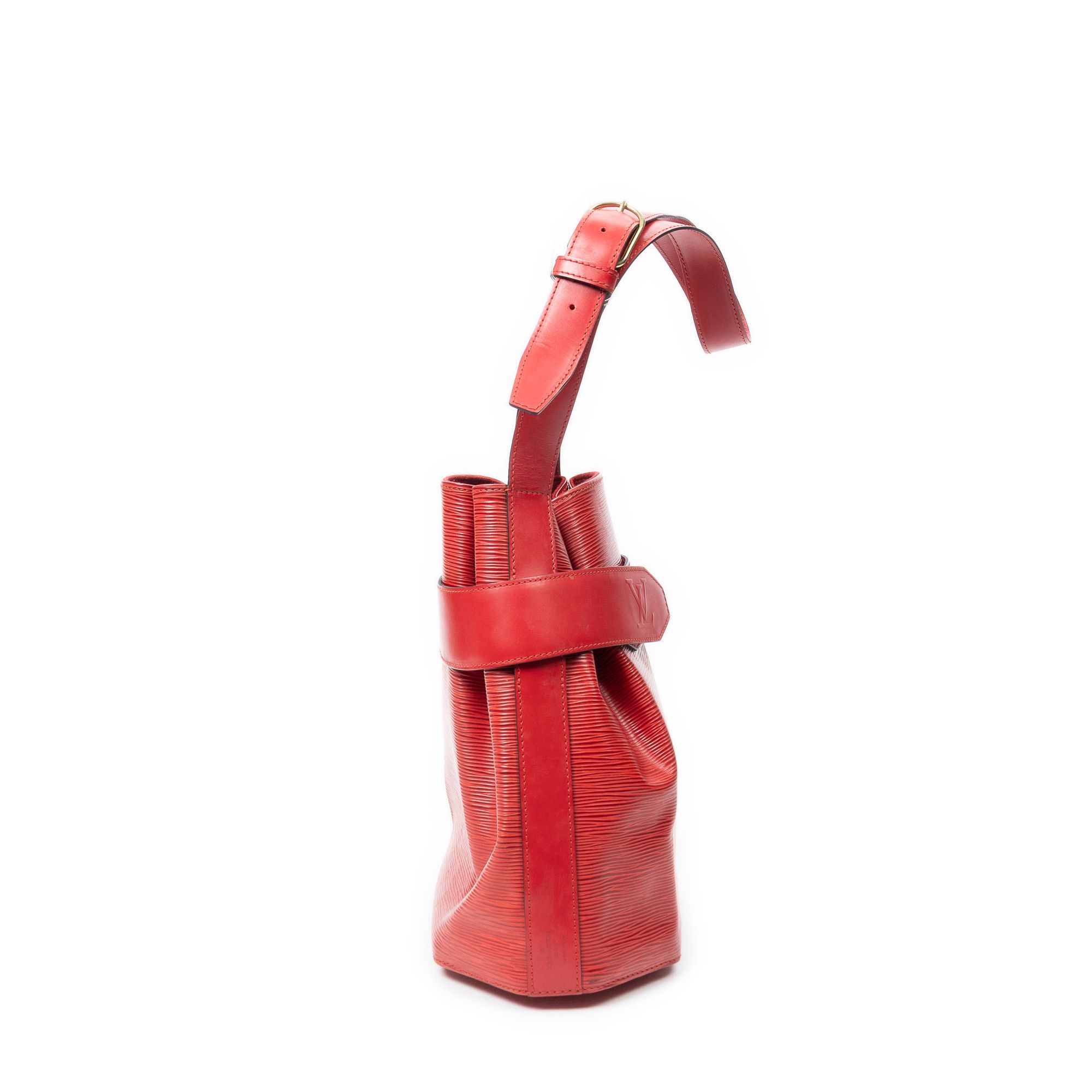 Sac D'Epaule PM Red Epi Golden Brass — view 4