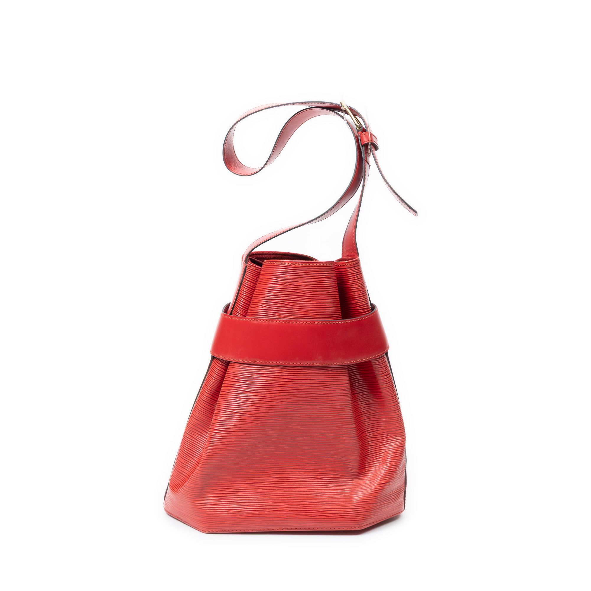 Sac D'Epaule PM Red Epi Golden Brass — view 5