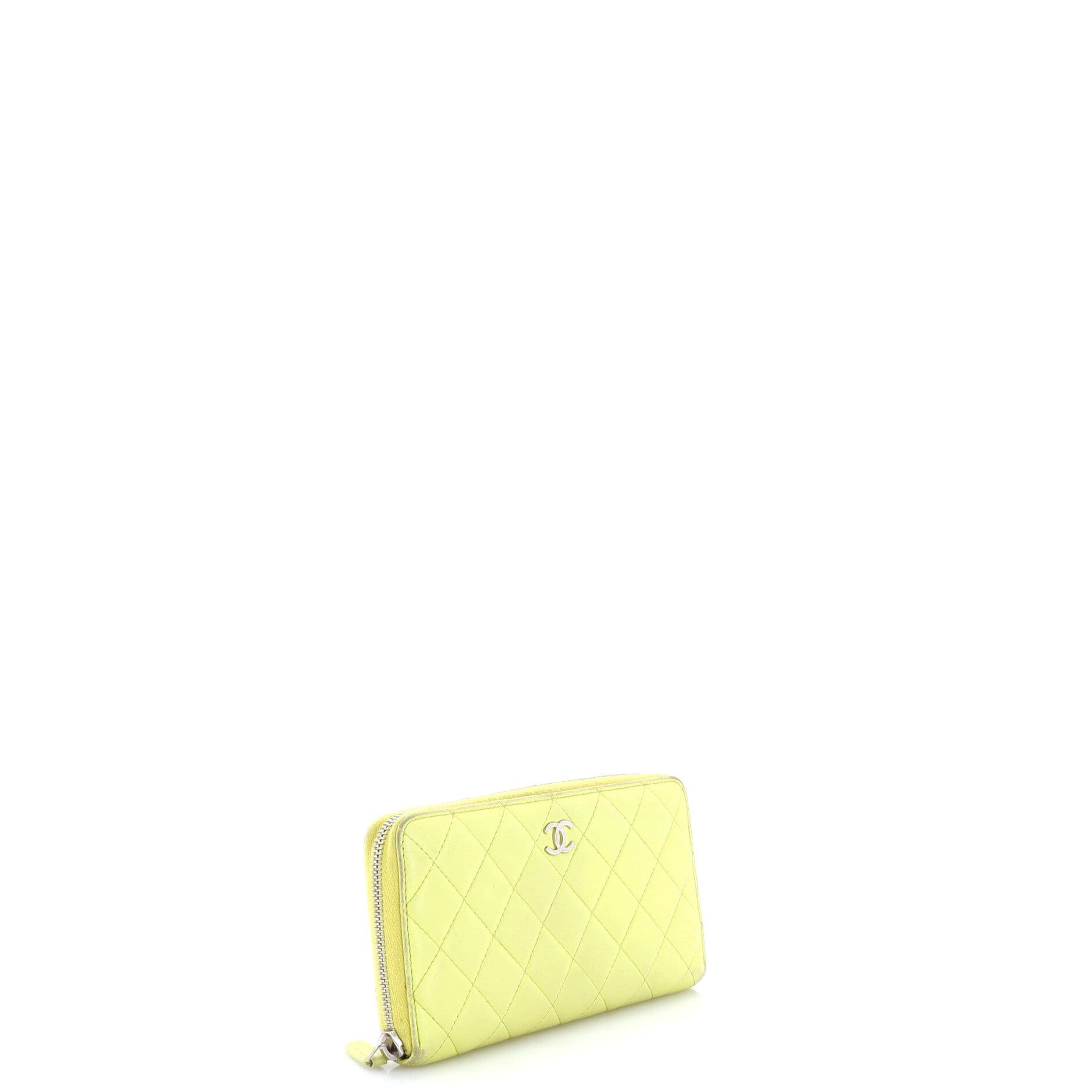 Zip Around Wallet Quilted Lambskin Long — view 2
