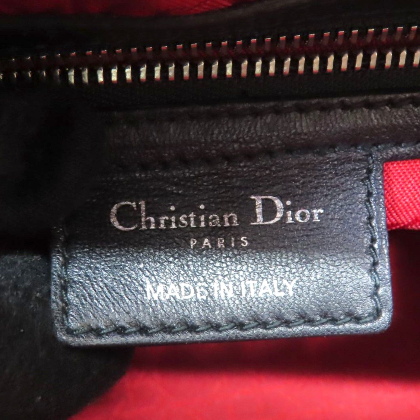 Medium Lady Dior Shoulder Handbag Black Cannage Lambskin — view 4