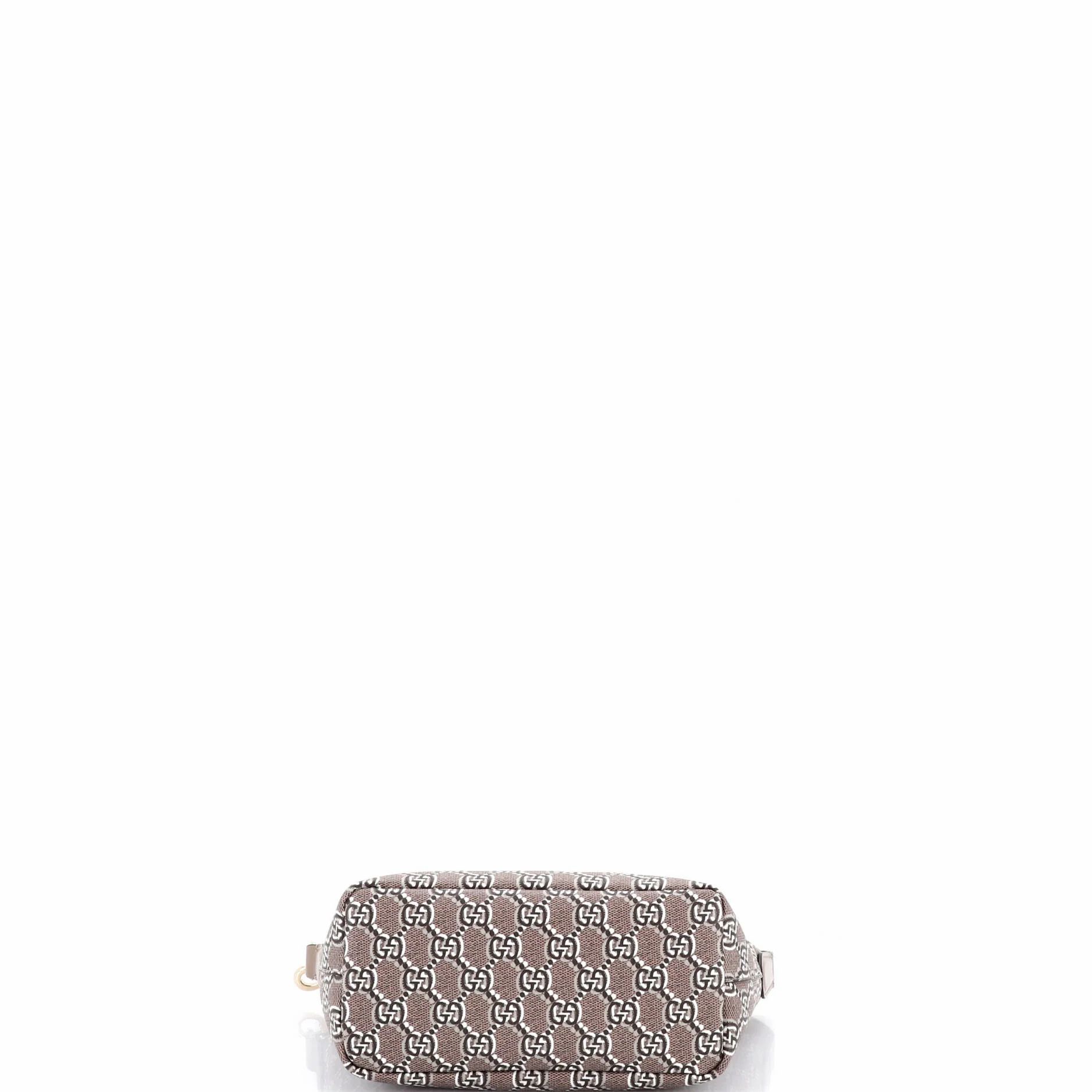 Ophidia Zip Shoulder Bag Gg Shadow Coated Canvas Super Mini — view 4