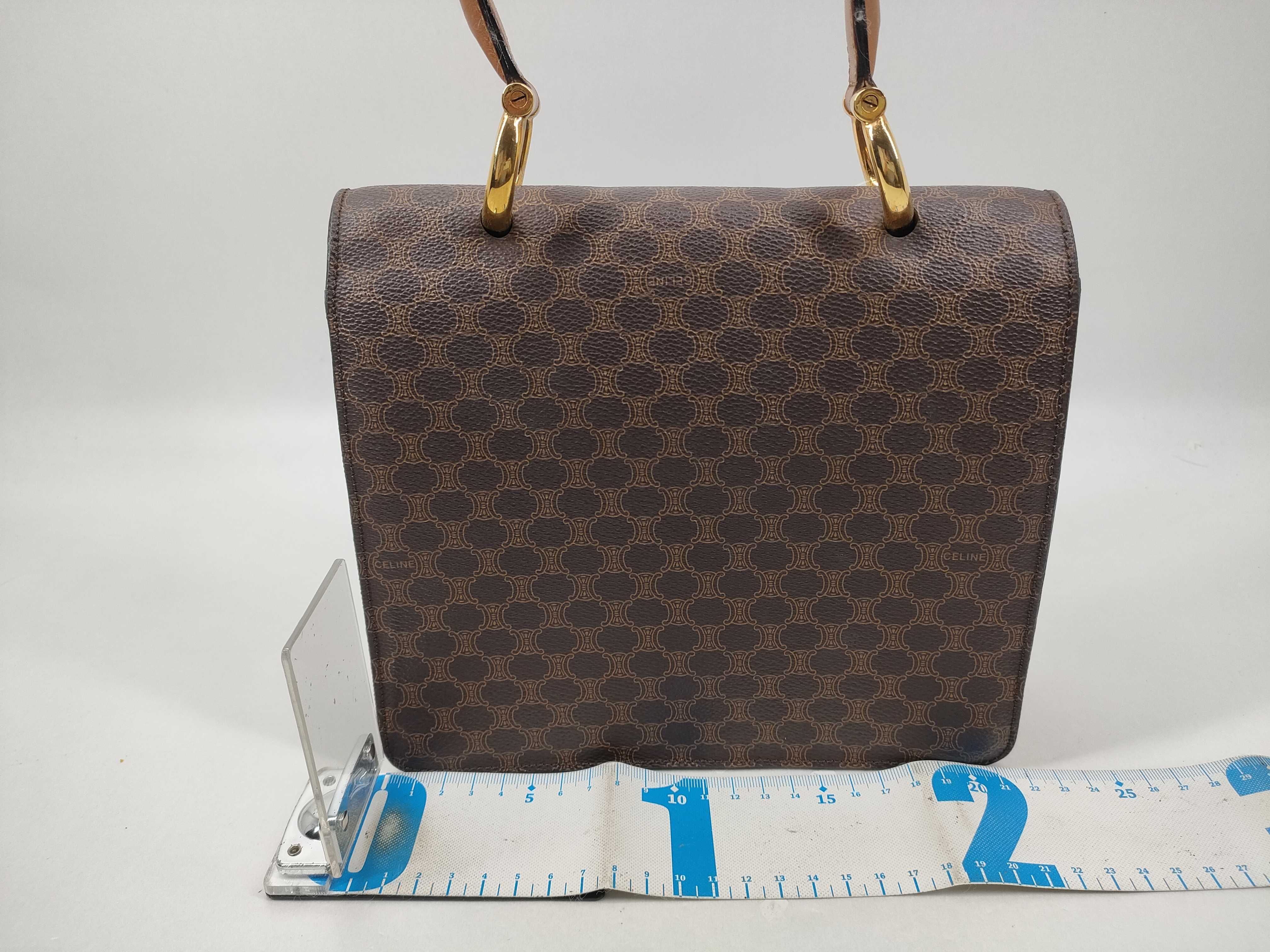 Vintage Top Handle Front Flap Bag — view 2
