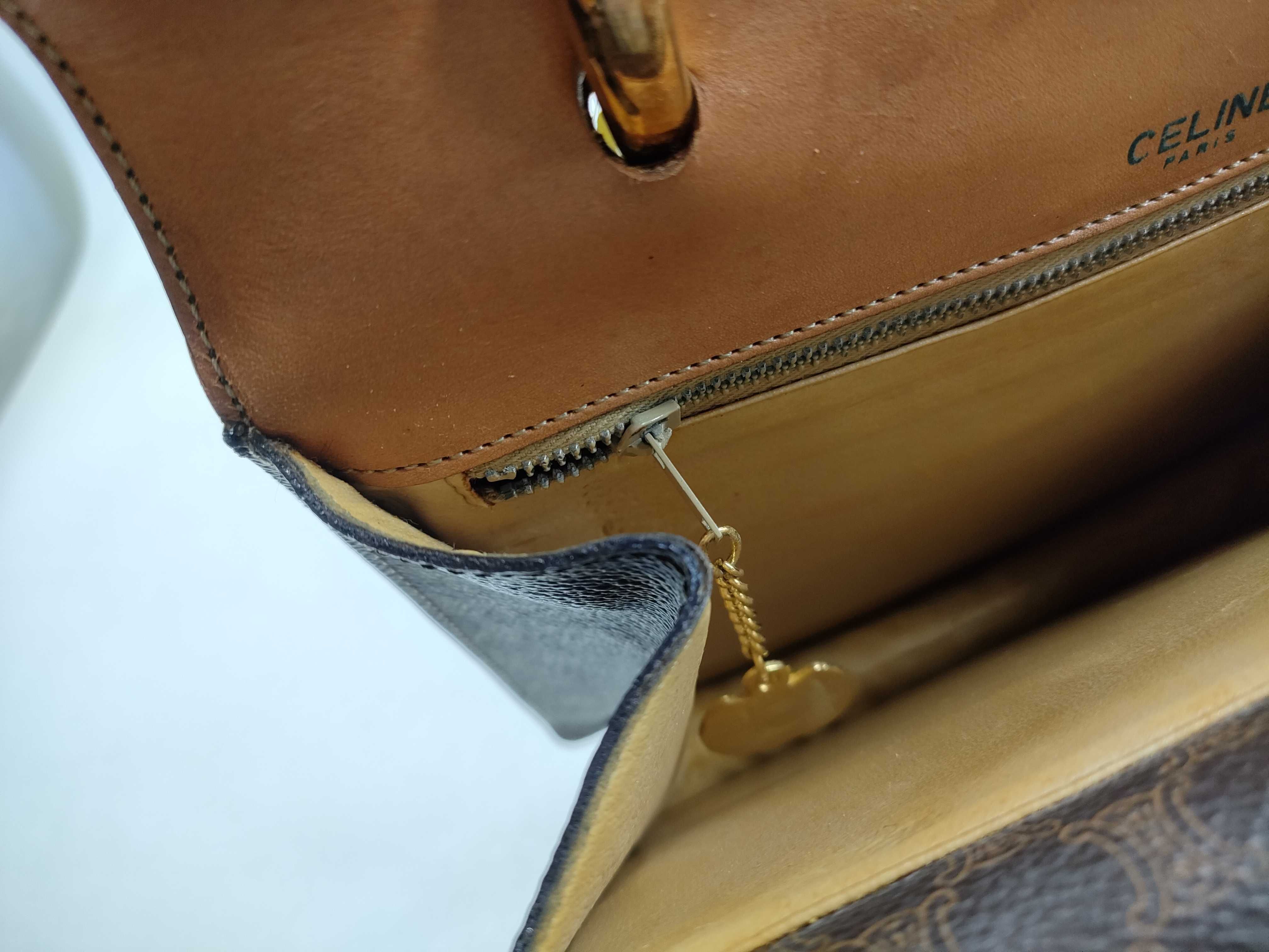 Vintage Top Handle Front Flap Bag — view 16