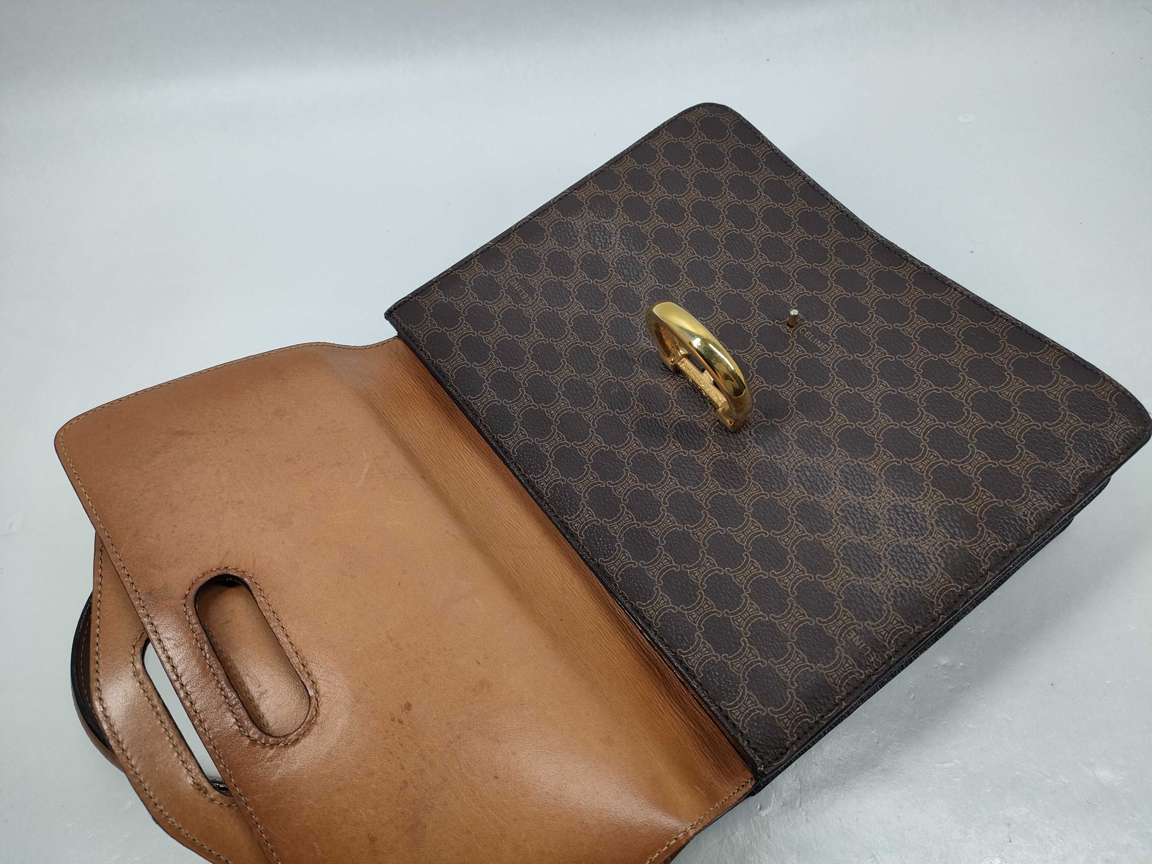 Vintage Top Handle Front Flap Bag — view 9