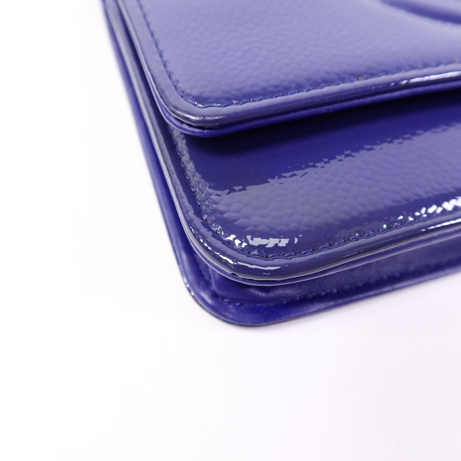 Patent Leather Wallet On Chain (WOC) w/SHW — view 11