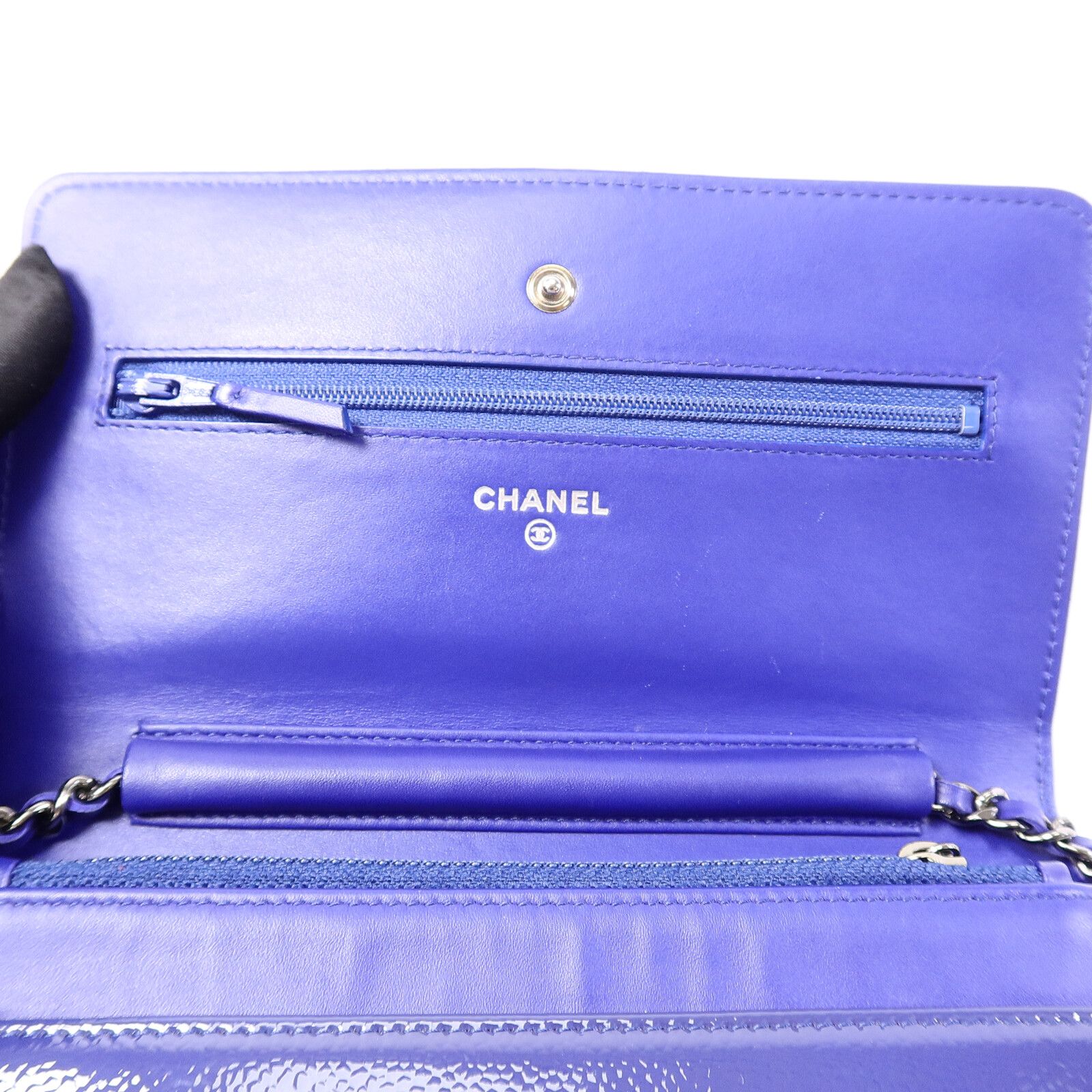 Patent Leather Wallet On Chain (WOC) w/SHW — view 14
