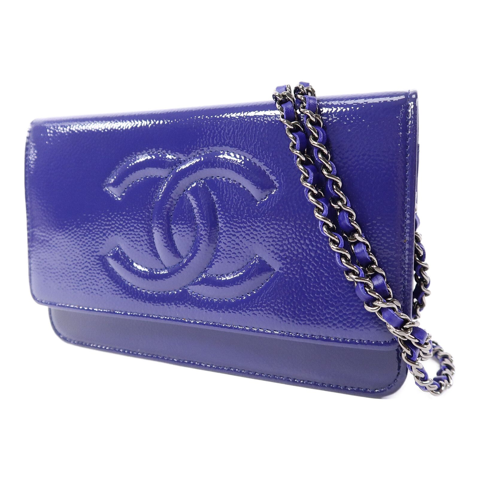 Patent Leather Wallet On Chain (WOC) w/SHW — view 3