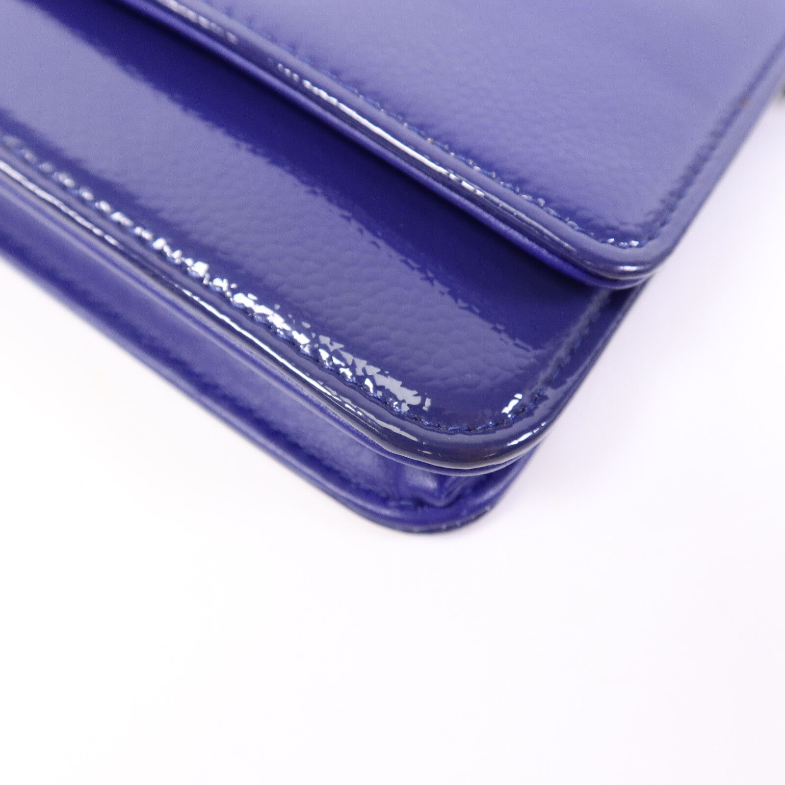 Patent Leather Wallet On Chain (WOC) w/SHW — view 10