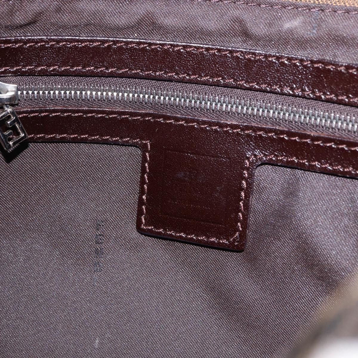 Mama Baguette Shoulder Bag Brown Silver Auth, Brown — view 20