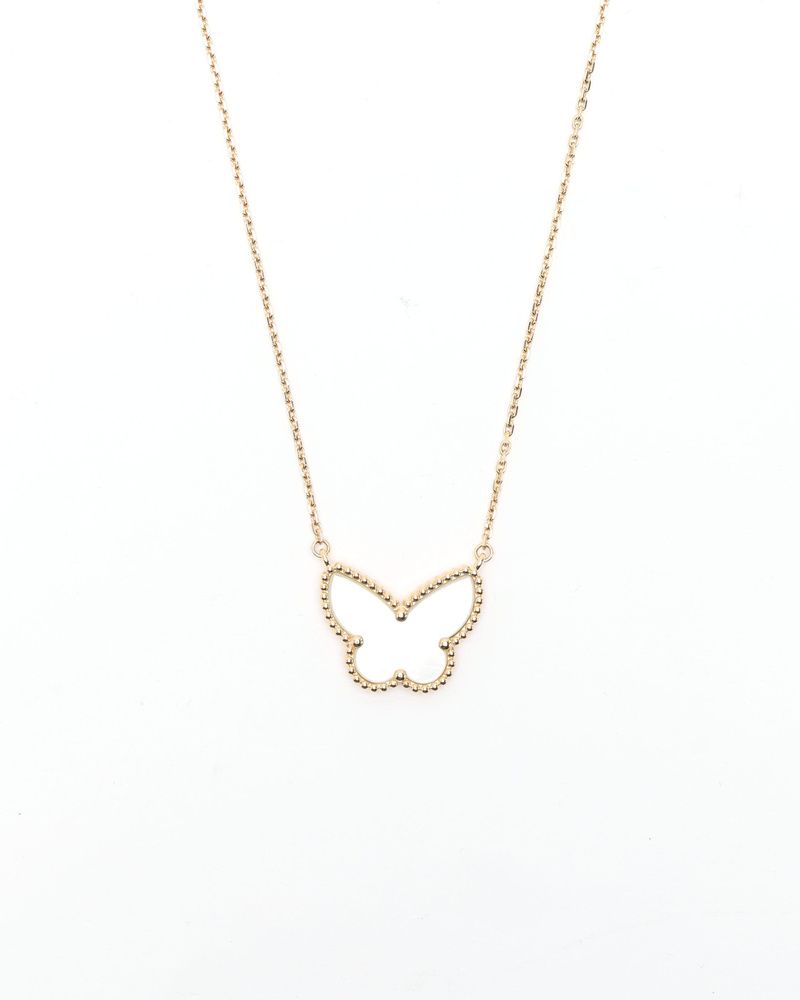 Lucky Alhambra Butterfly Mother-of-pearl Necklace