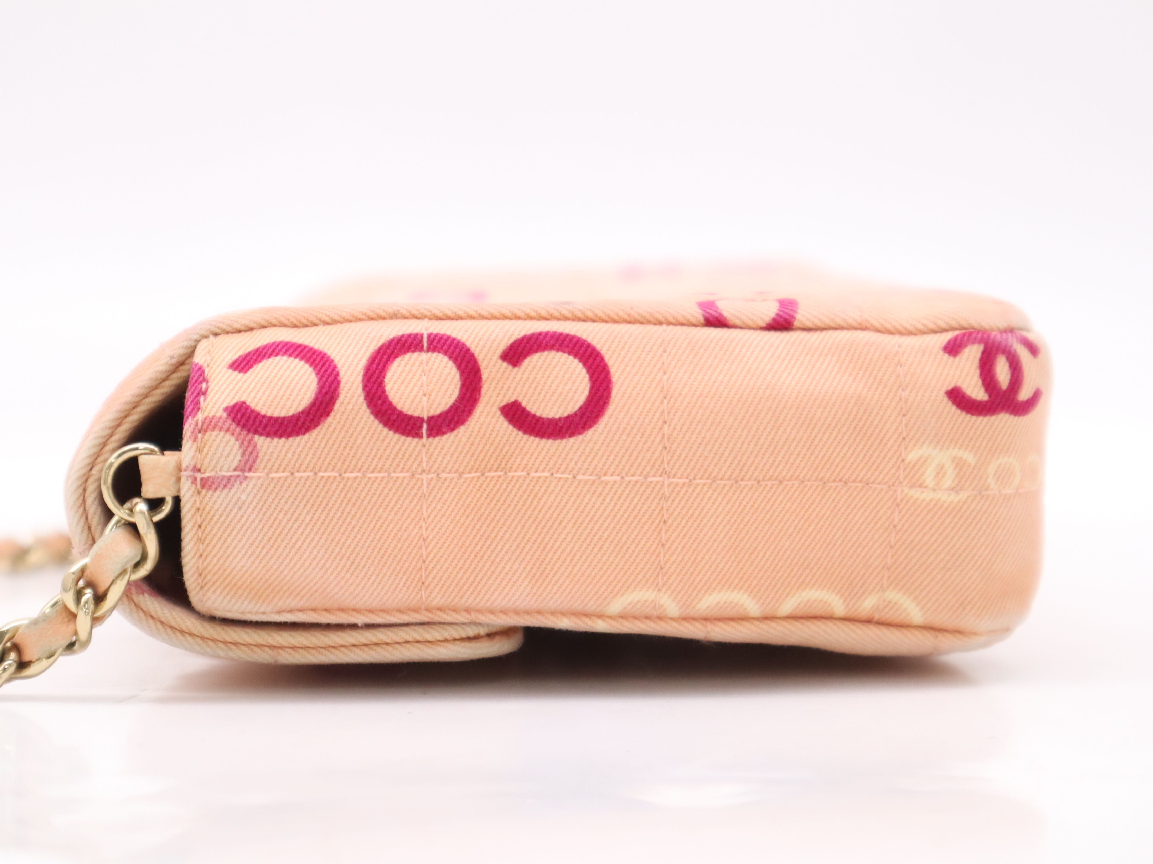 Pink Canvas Coco East West Chocolate Bar Shoulder Bag — view 3