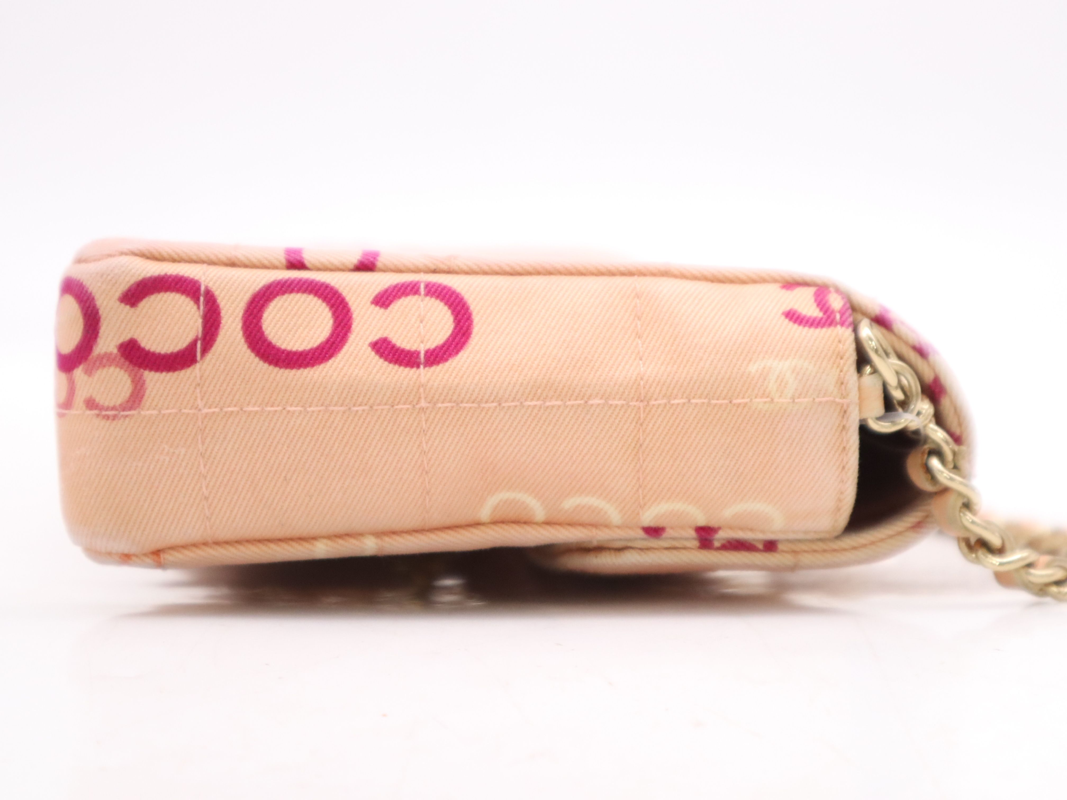 Pink Canvas Coco East West Chocolate Bar Shoulder Bag — view 5