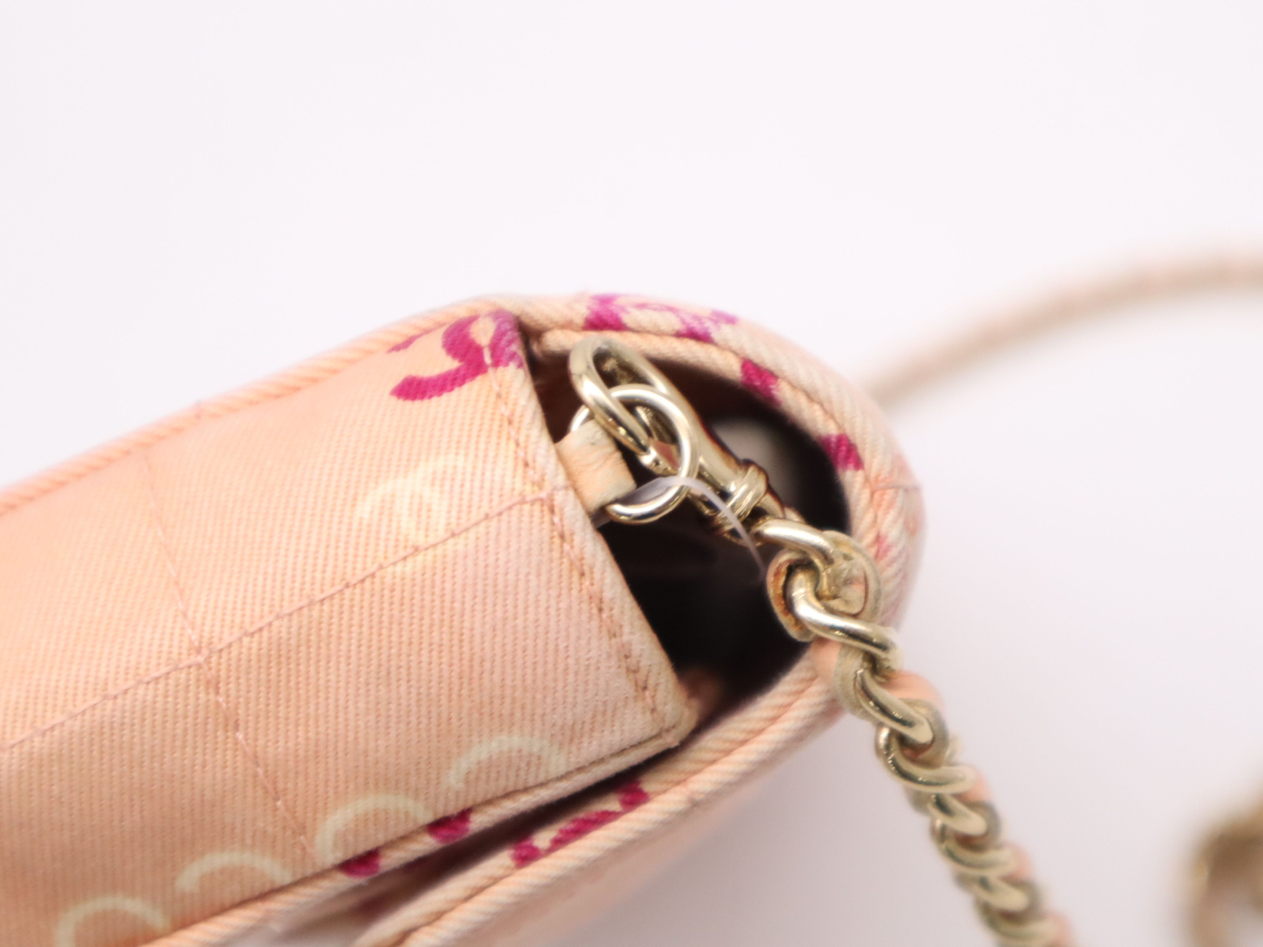Pink Canvas Coco East West Chocolate Bar Shoulder Bag — view 7