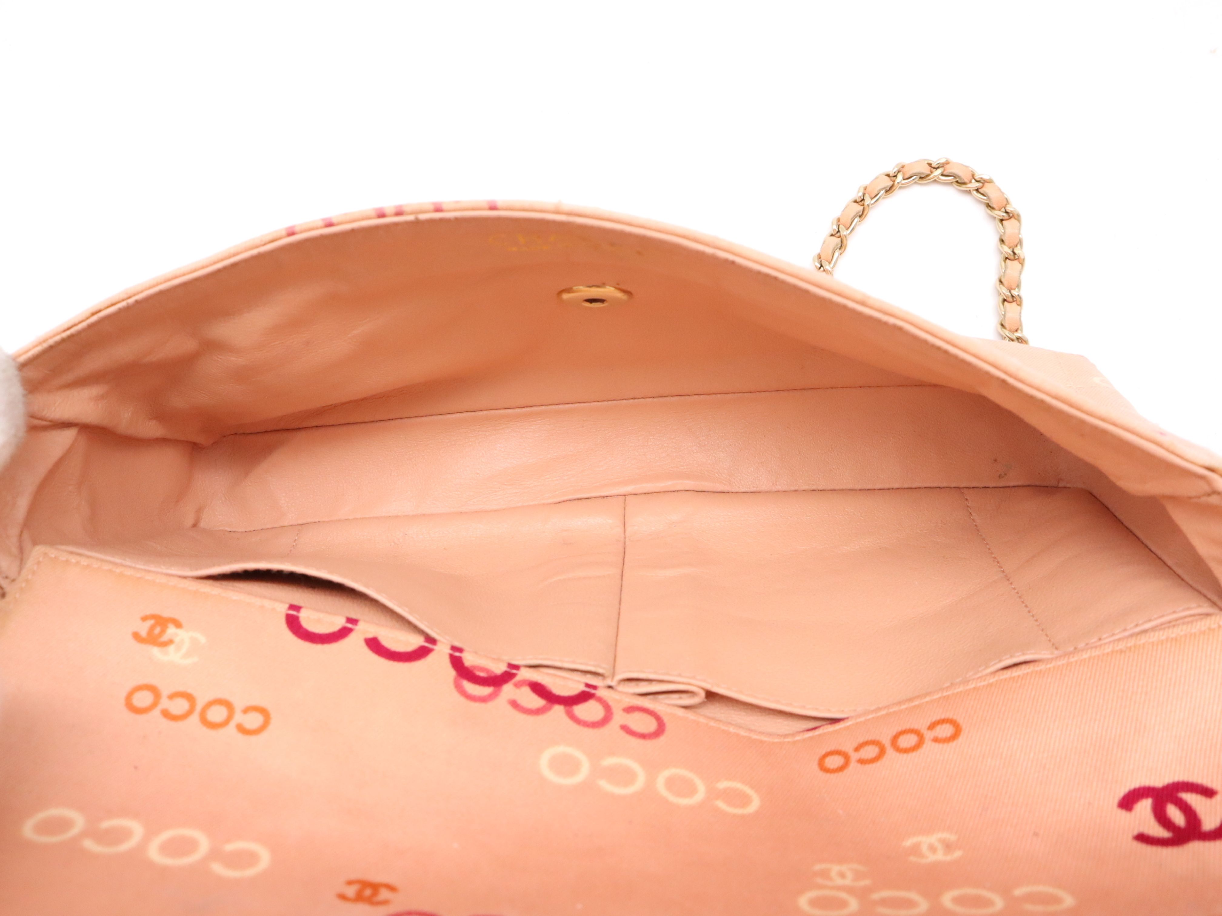 Pink Canvas Coco East West Chocolate Bar Shoulder Bag — view 10