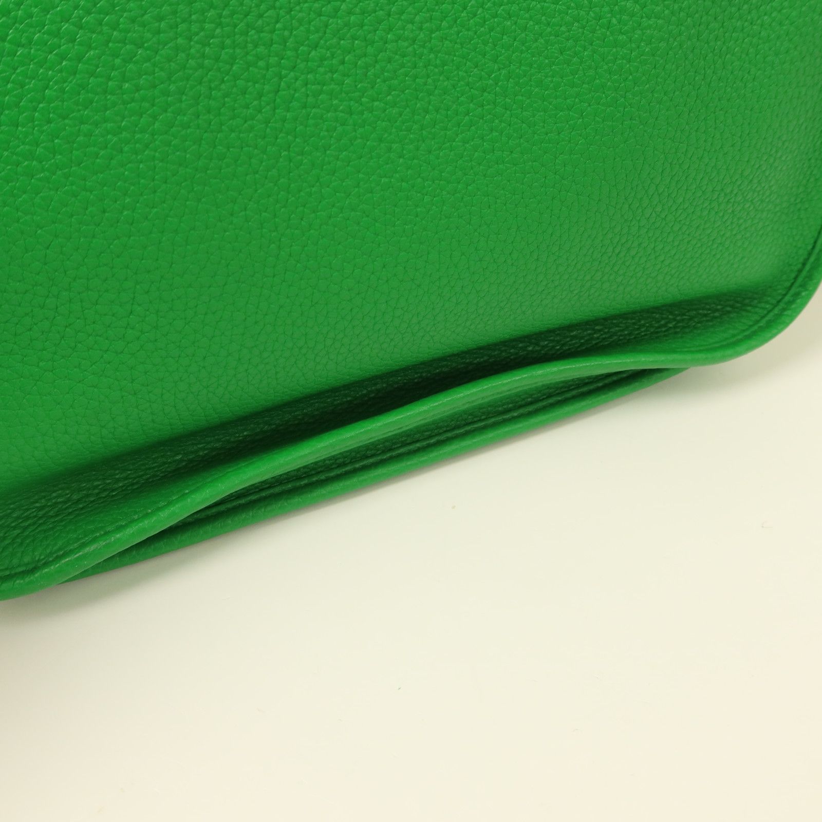 Clemence Leather Evelyne Pm Golden Shoulder Bag Green Bambou Taurillon Clemence Calfskin (cowhide) — view 15