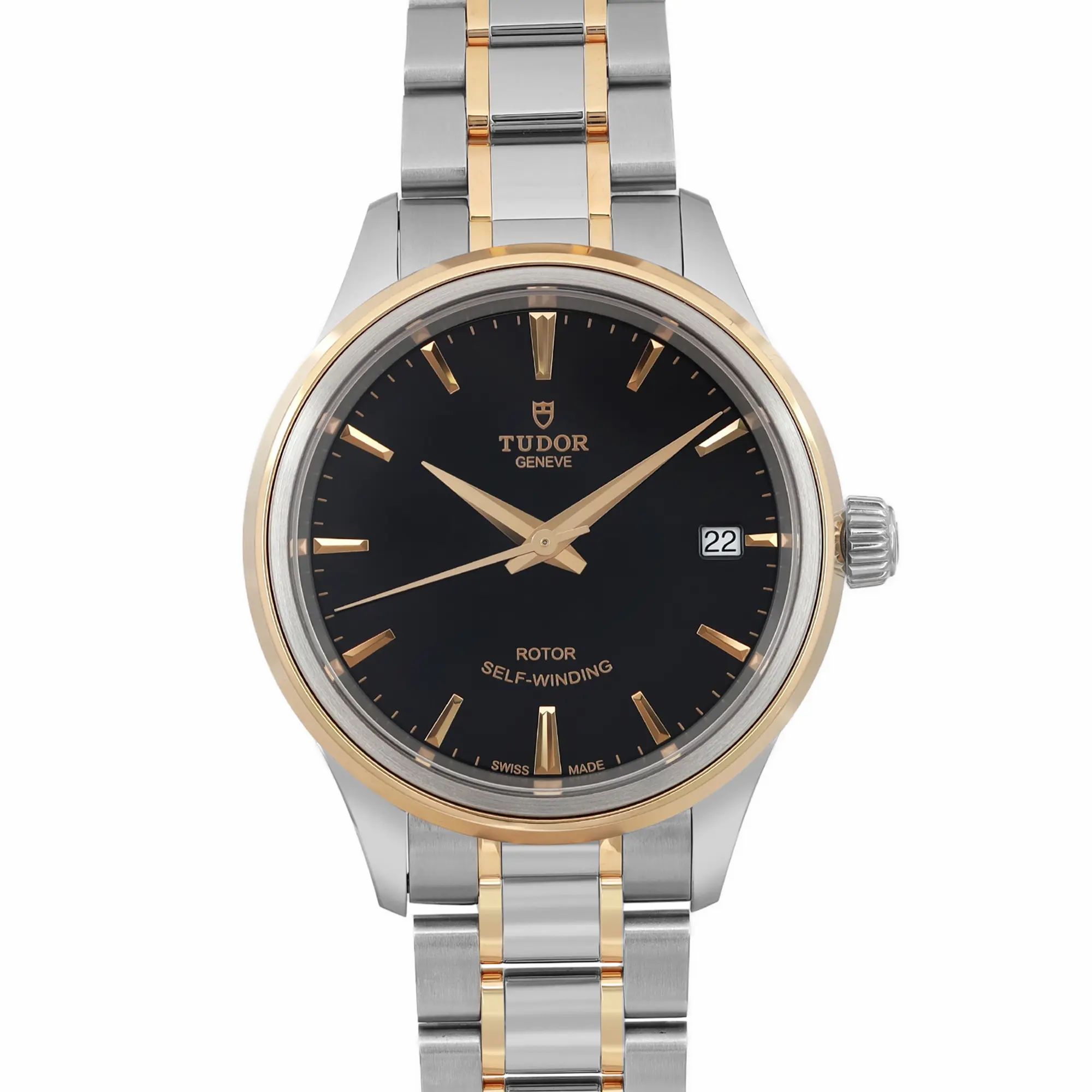 Style 34mm Gold Steel Black Dial Ladies Automatic Ladies Watch 12303-0003 — view 2