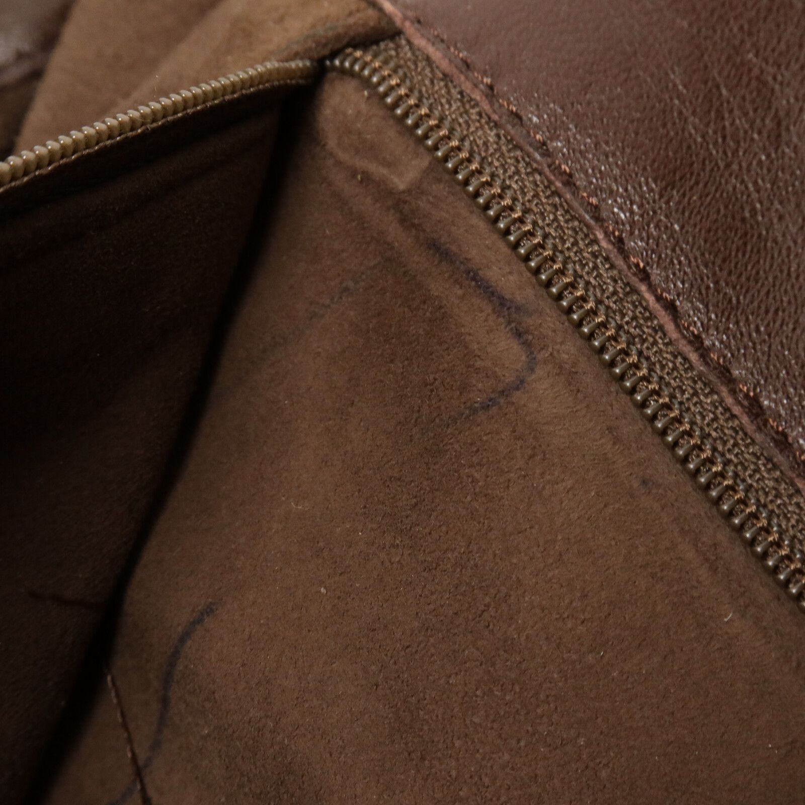 Lambskin Leather Wood Handle Tote Bag — view 15